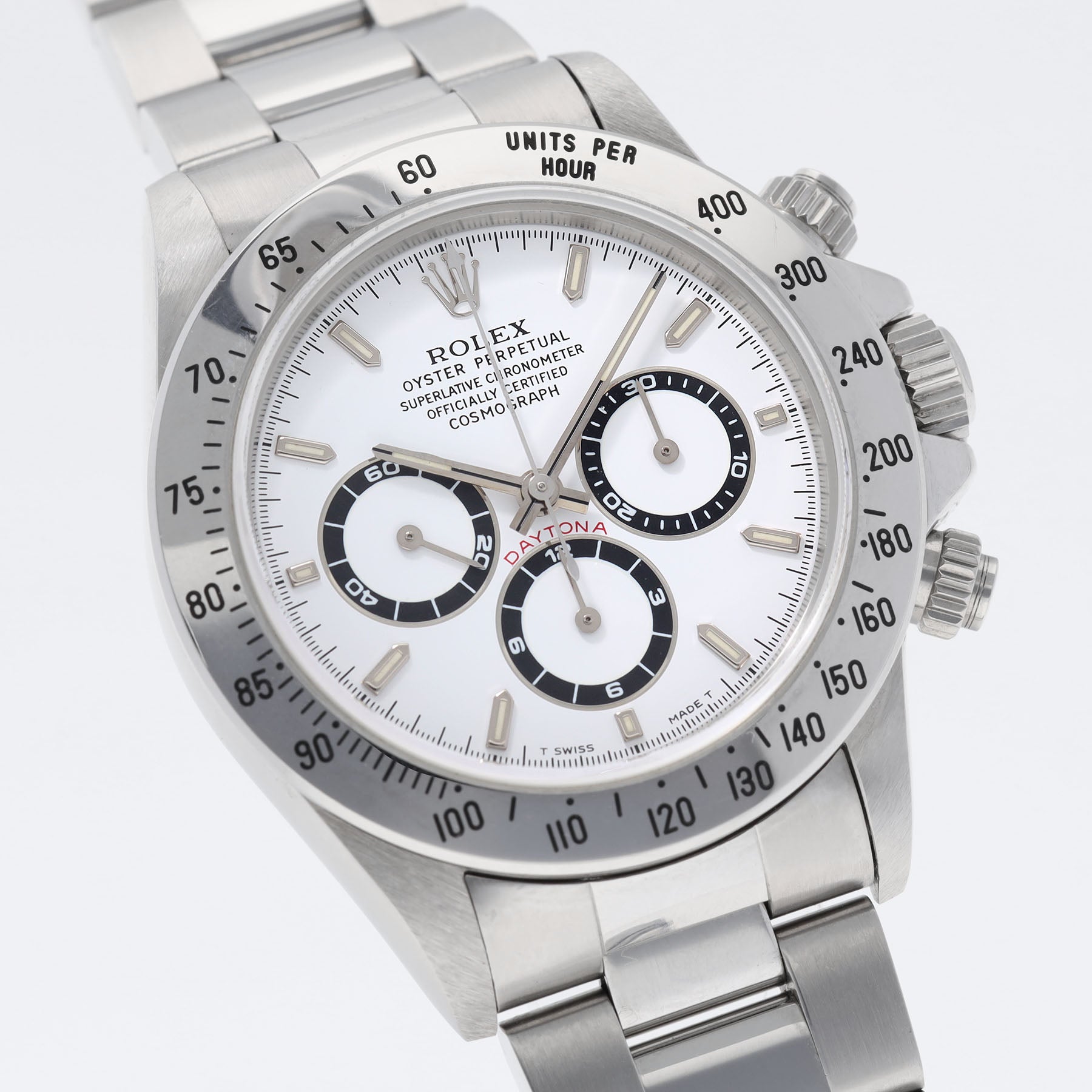 ROLEX COSMOGRAPH DAYTONA Stahl 16520 Weißes Zifferblatt 1996