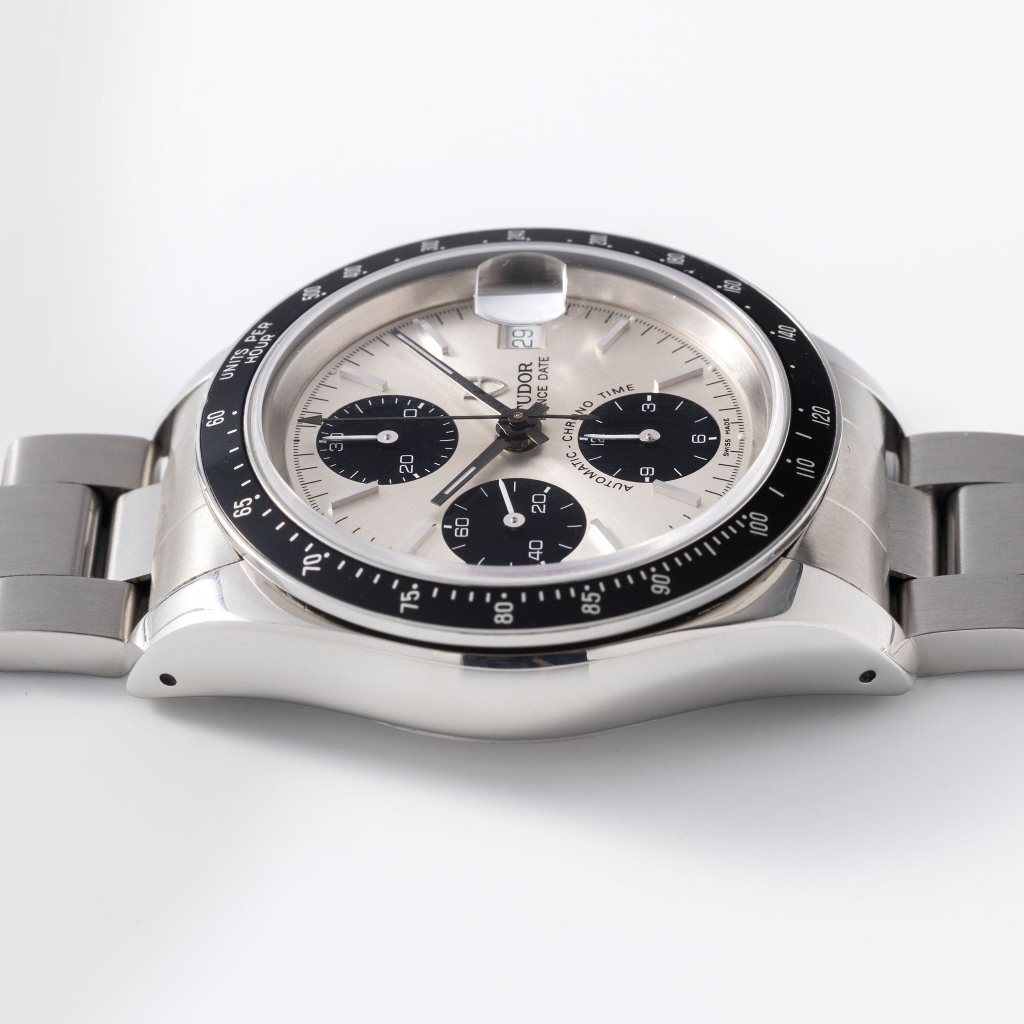 TUDOR PRINCE DATE CHRONOGRAPH 78260 Silbernes Zifferblatt