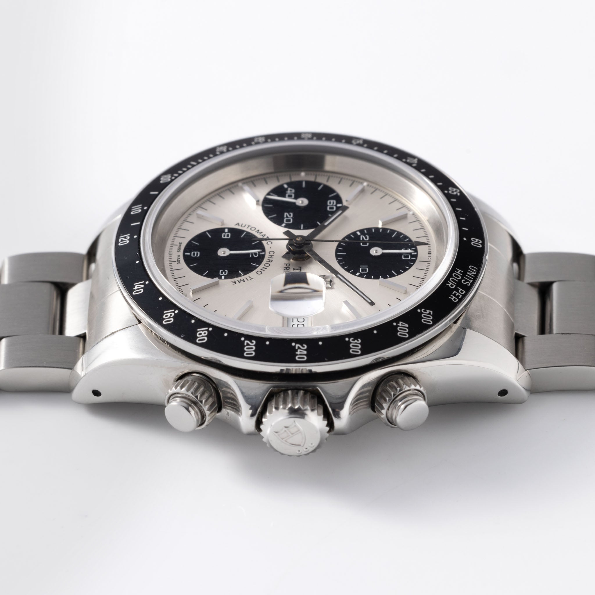 TUDOR PRINCE DATE CHRONOGRAPH 78260 Silbernes Zifferblatt