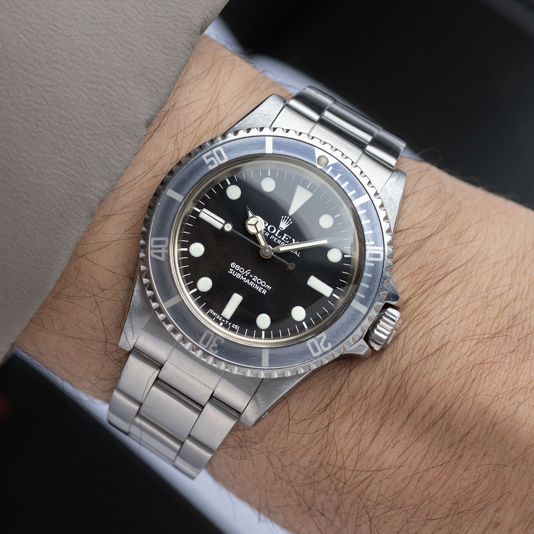 ROLEX SUBMARINER 5513 MAXI MK1 FADED Lünette