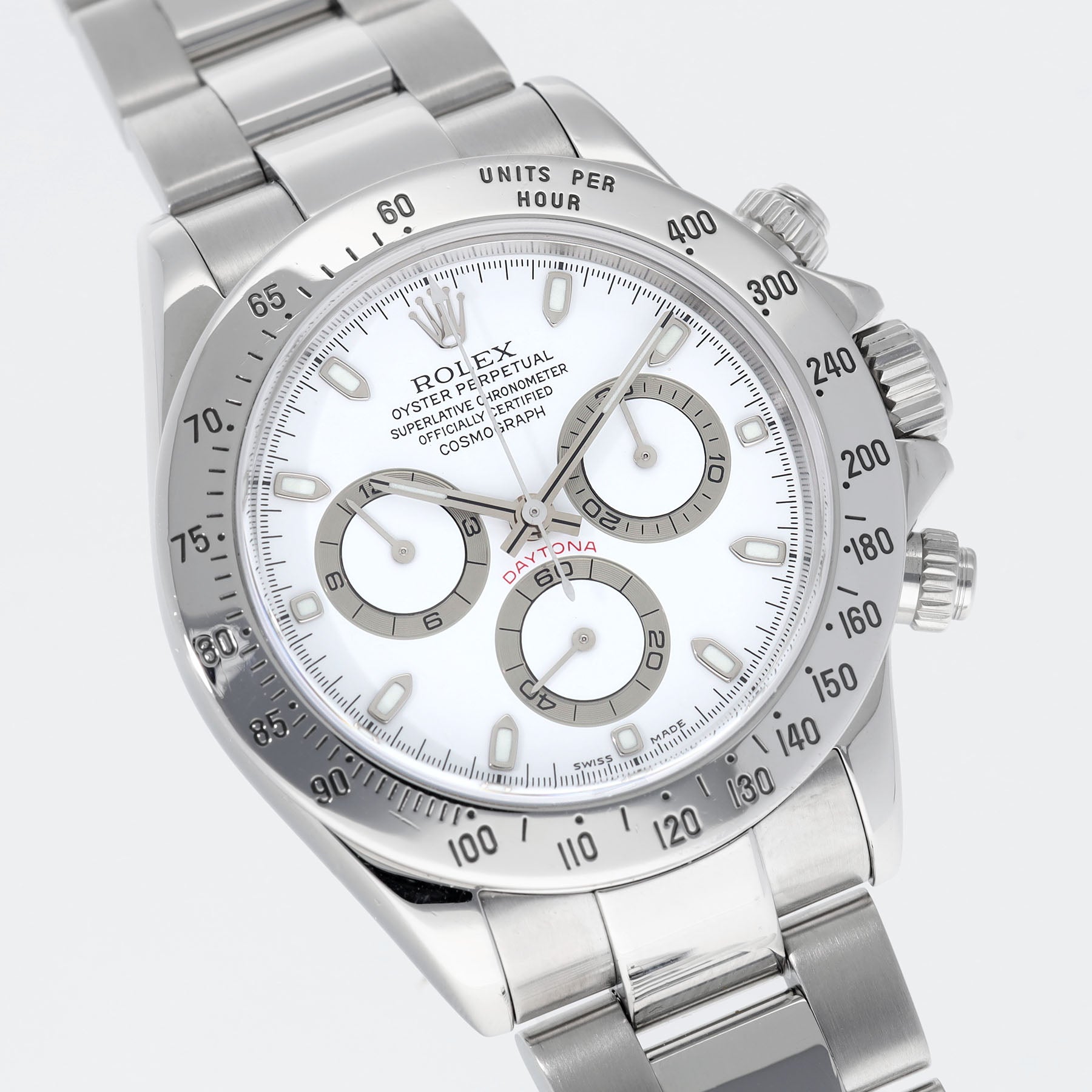 ROLEX DAYTONA 116520 Weißes Zifferblatt