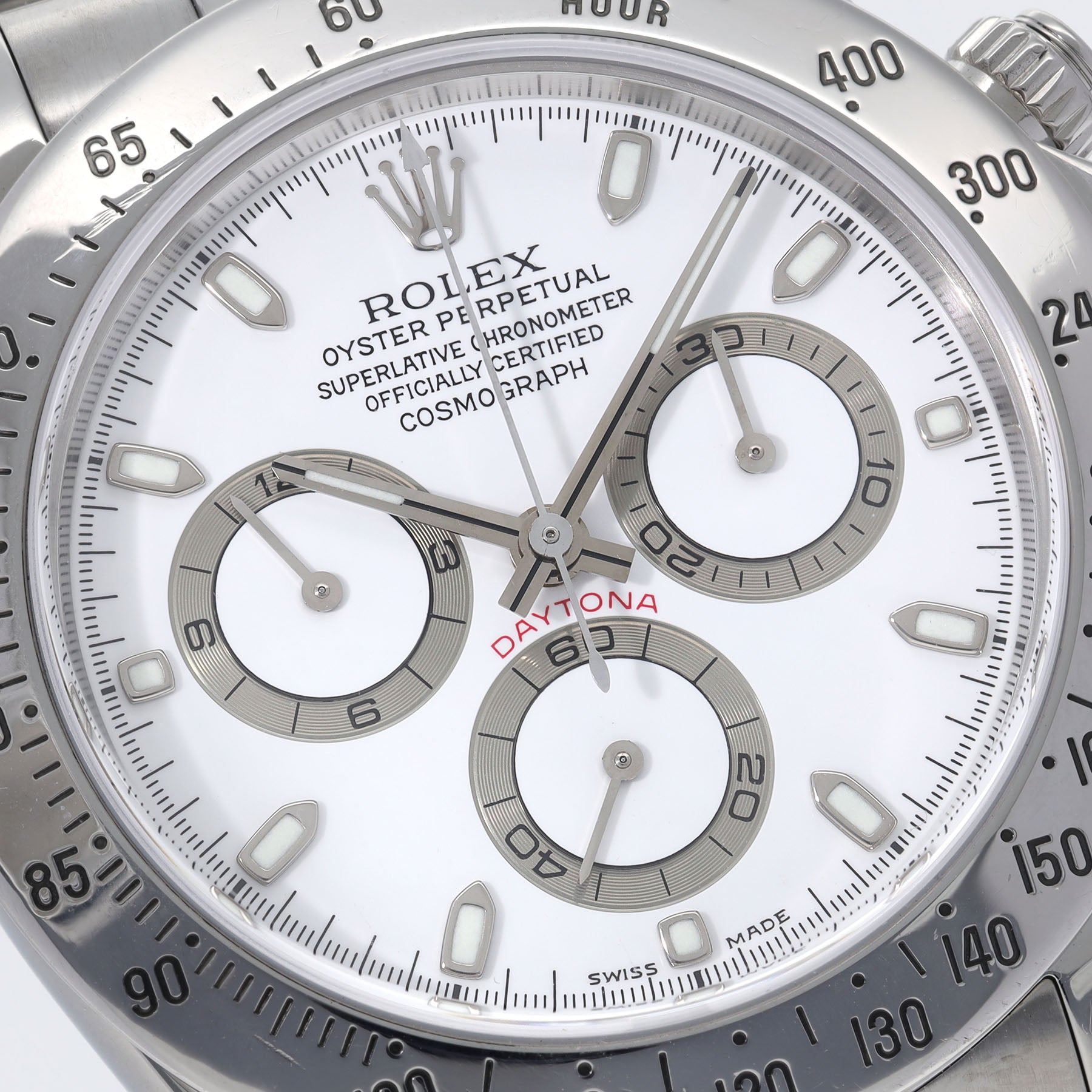 ROLEX DAYTONA 116520 Weißes Zifferblatt