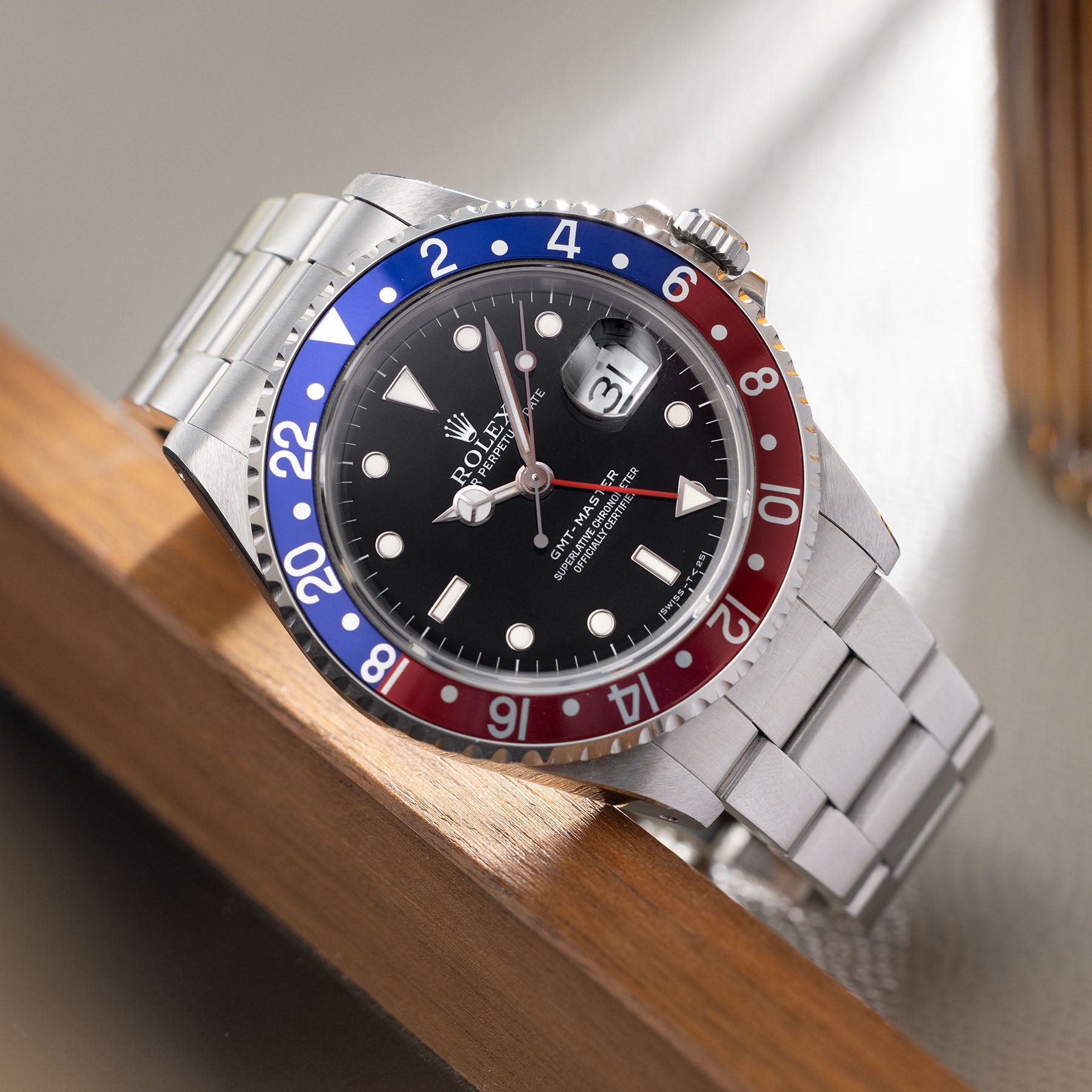 ROLEX GMT-MASTER 16700 TRITIUM Zifferblatt mit Box und Broschüre