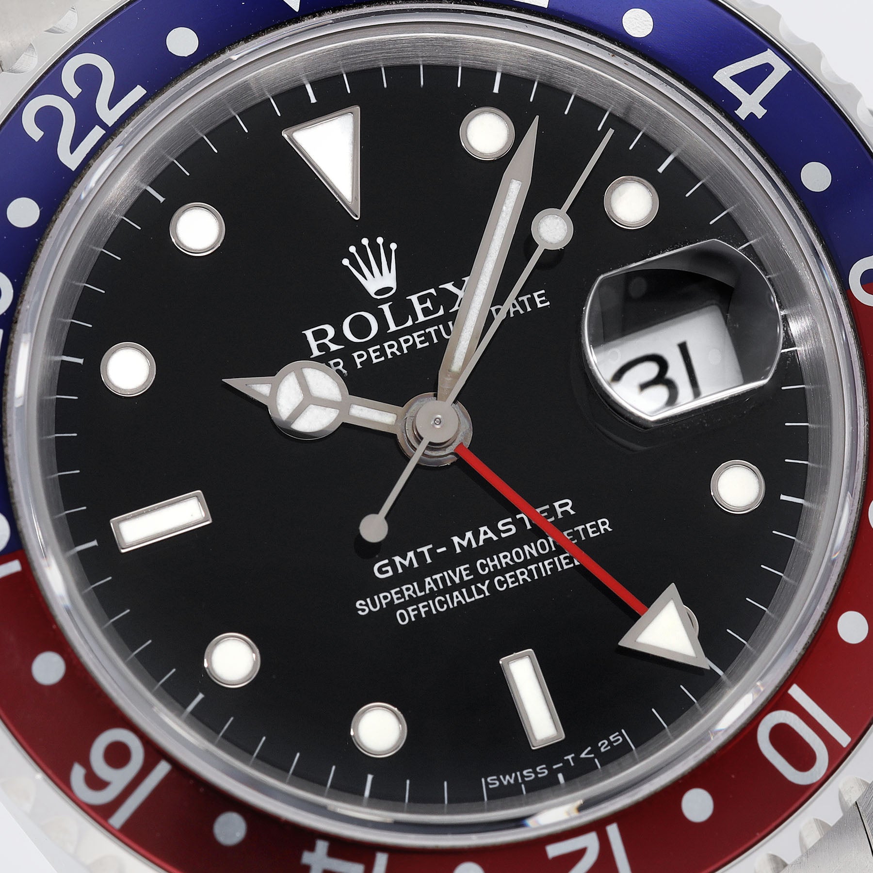 ROLEX GMT-MASTER 16700 TRITIUM Zifferblatt mit Box und Broschüre