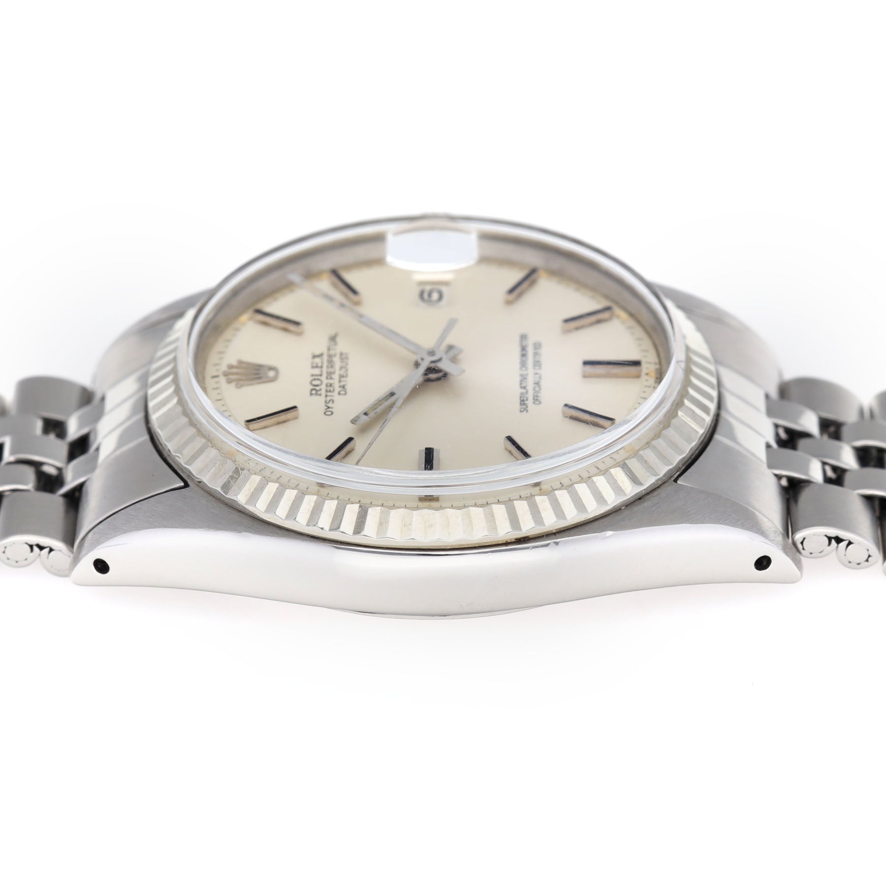 ROLEX DATEJUST 1601 Silbernes Zifferblatt