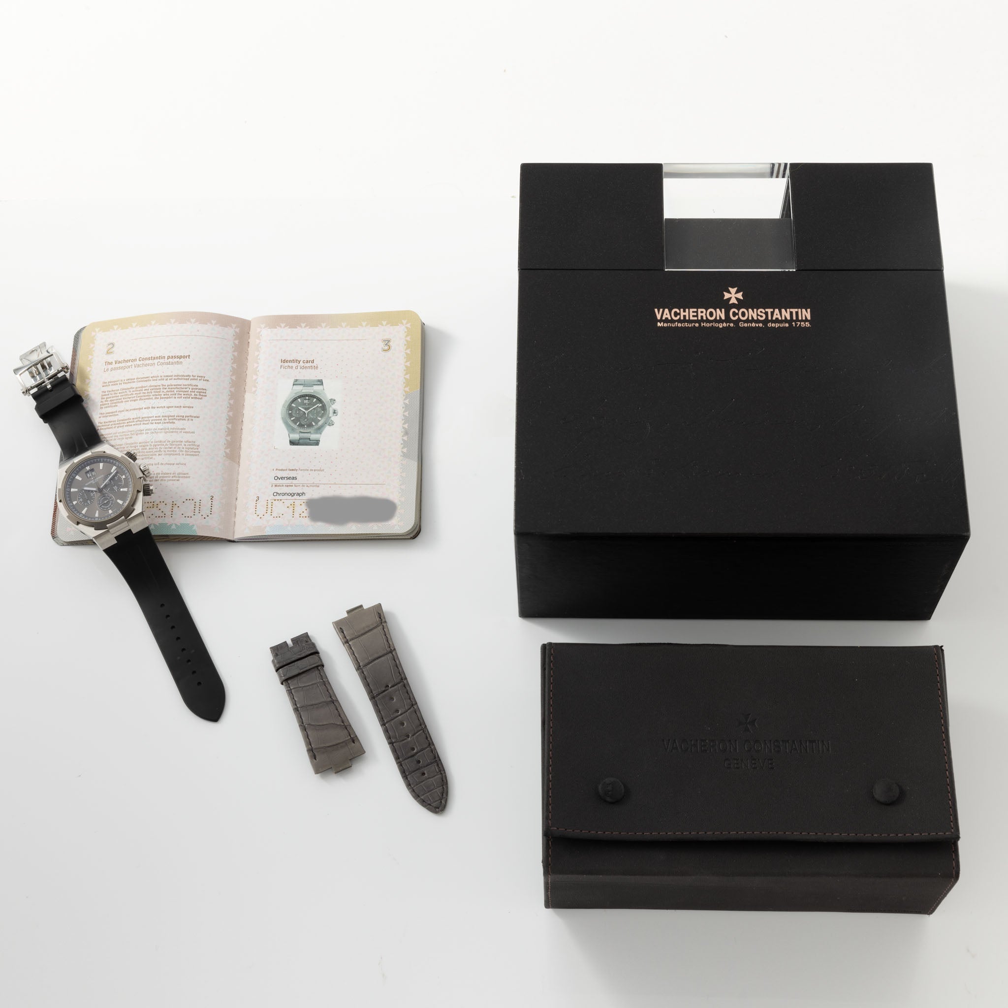 Vacheron Constantin Overseas “Deepstream” Chronograph Box and Papers Ref 49150/000w-9501