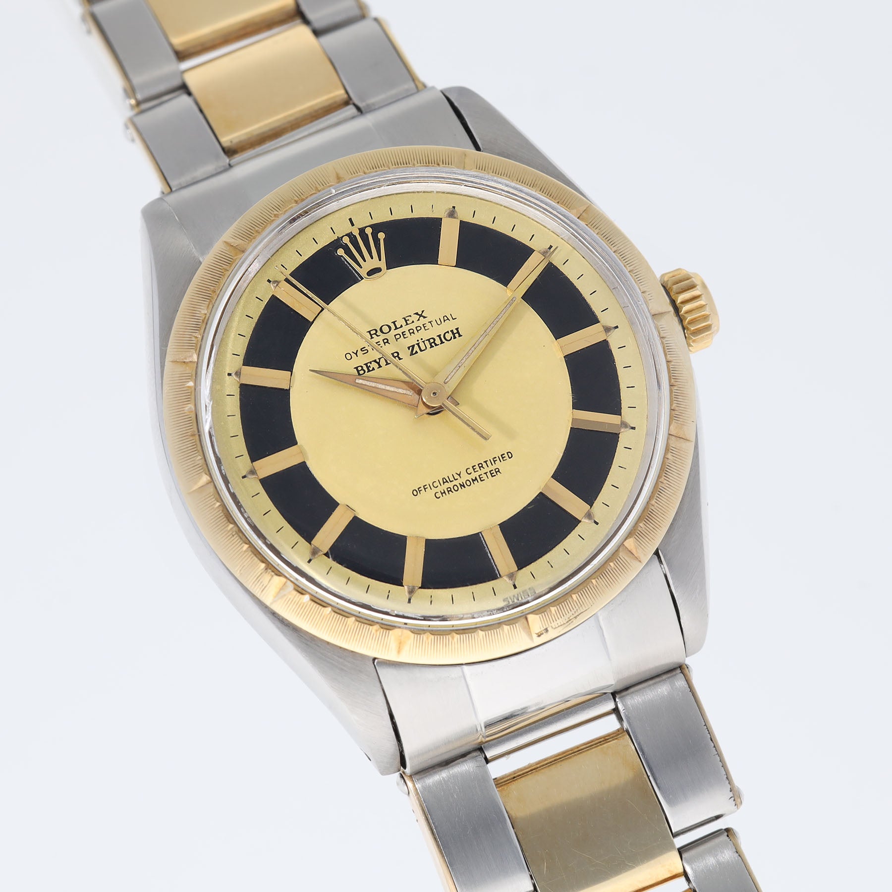 ROLEX OYSTER PERPETUAL 6582 Doppelt Signiertes Beyer Zifferblatt