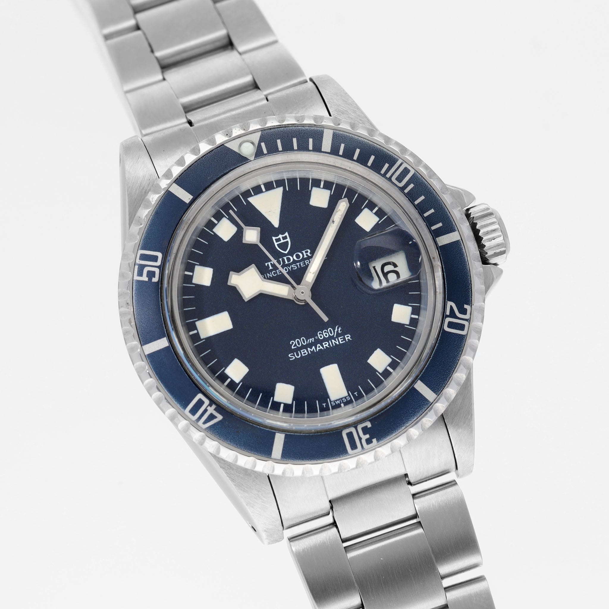 Tudor Submariner Date Snowflake Blaues Zifferblatt Referenz 9411