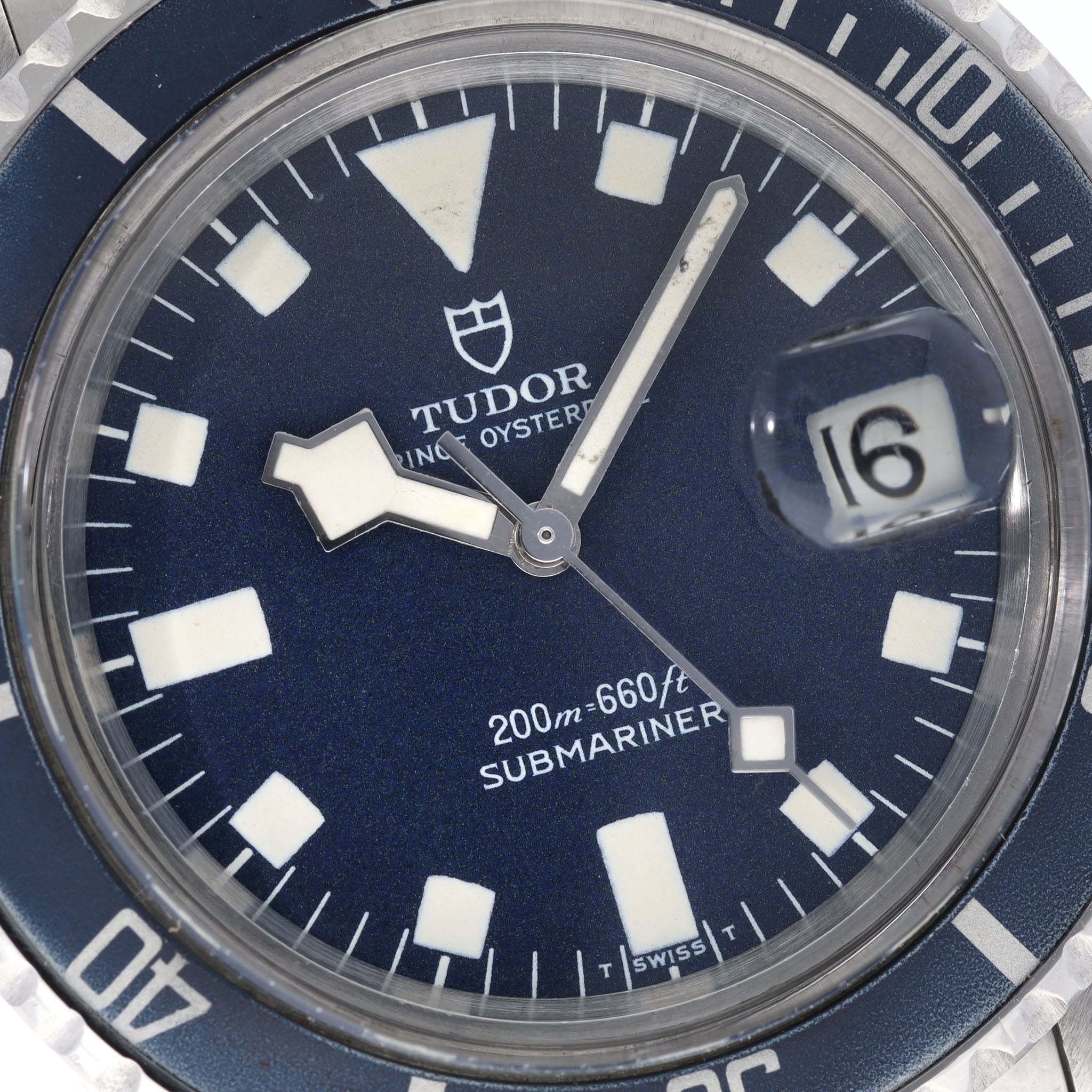Tudor Submariner Date Snowflake Blaues Zifferblatt Referenz 9411