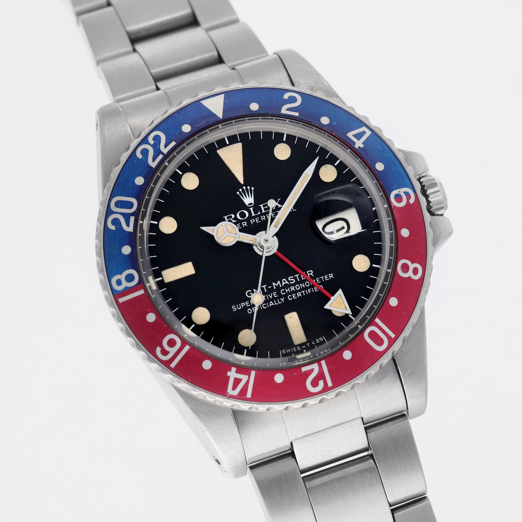 Rolex GMT-Master 1675 MK4 Box und Papiere im Kuratierten Style Set