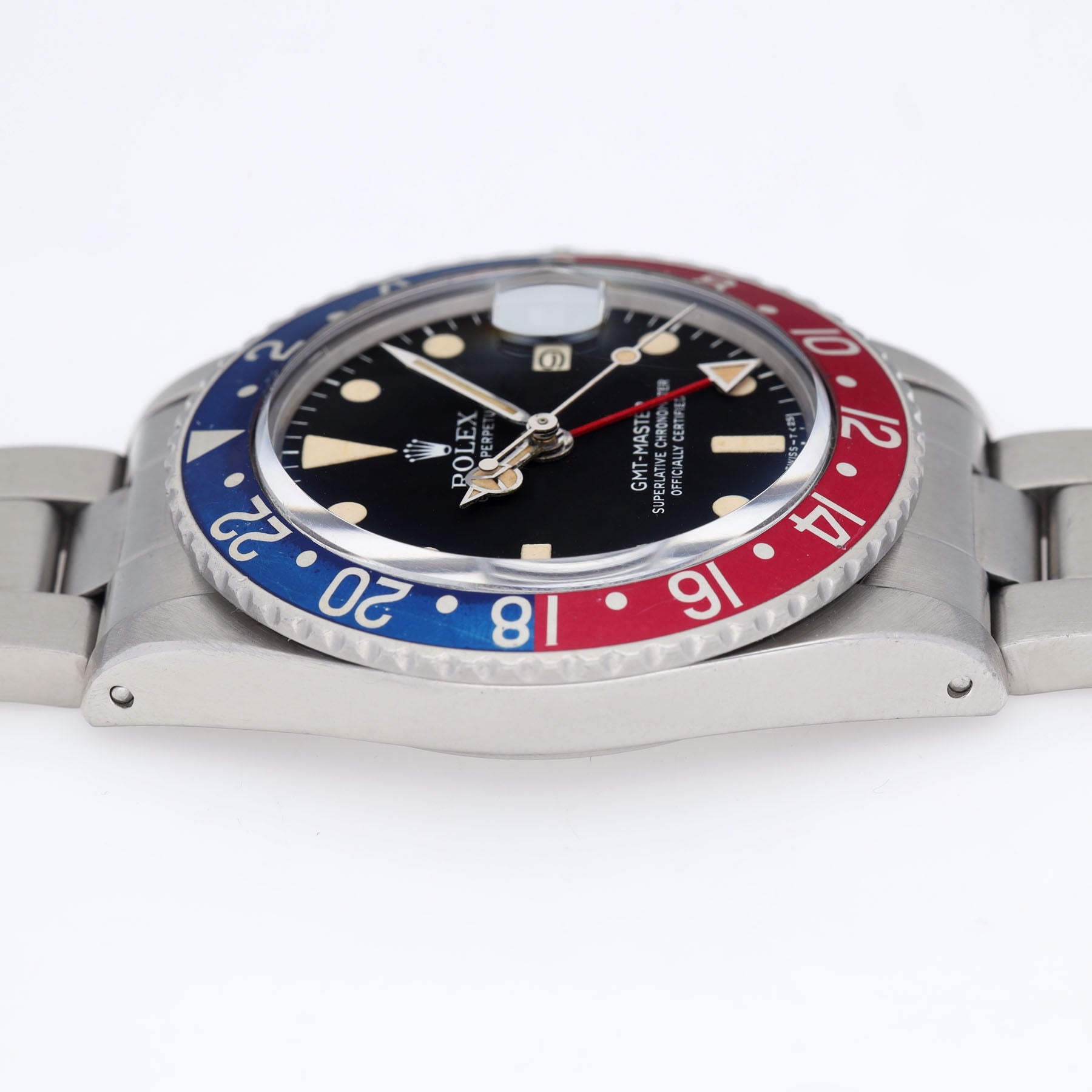 Rolex GMT-Master 1675 MK4 Box und Papiere im Kuratierten Style Set