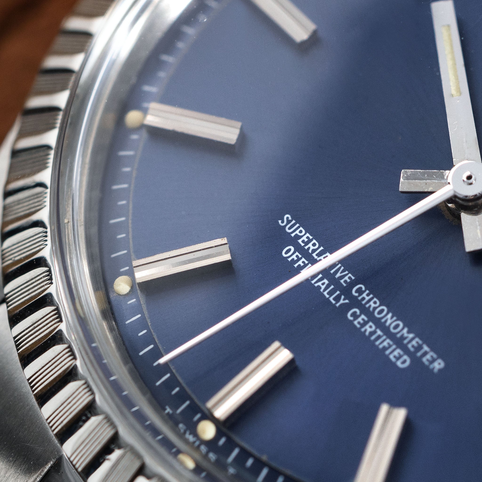 Rolex Datejust 1603 Blaues Zifferblatt Mit Box Und Papieren