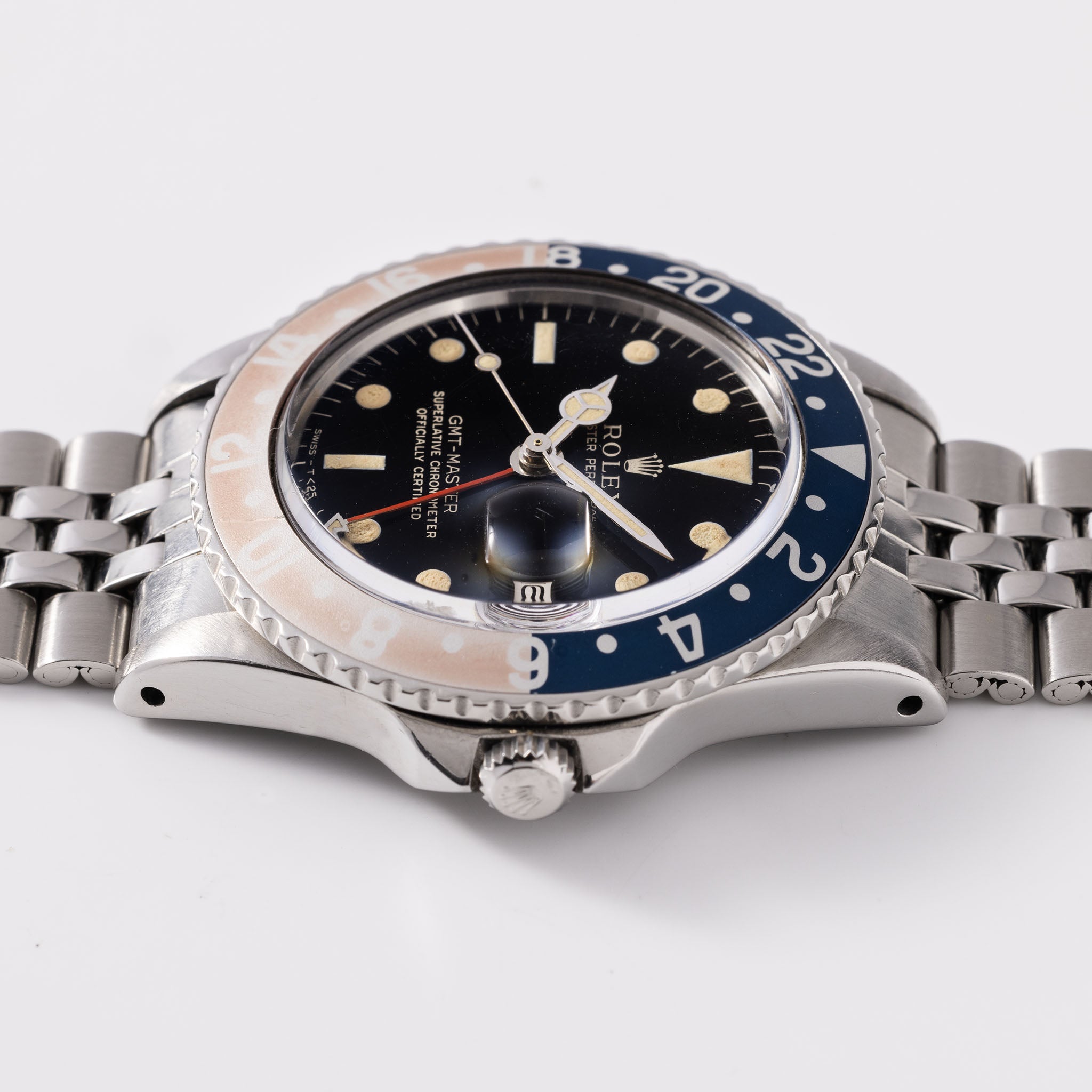 Rolex GMT-Master 1675 Gilt Zifferblatt Pointed crown guards