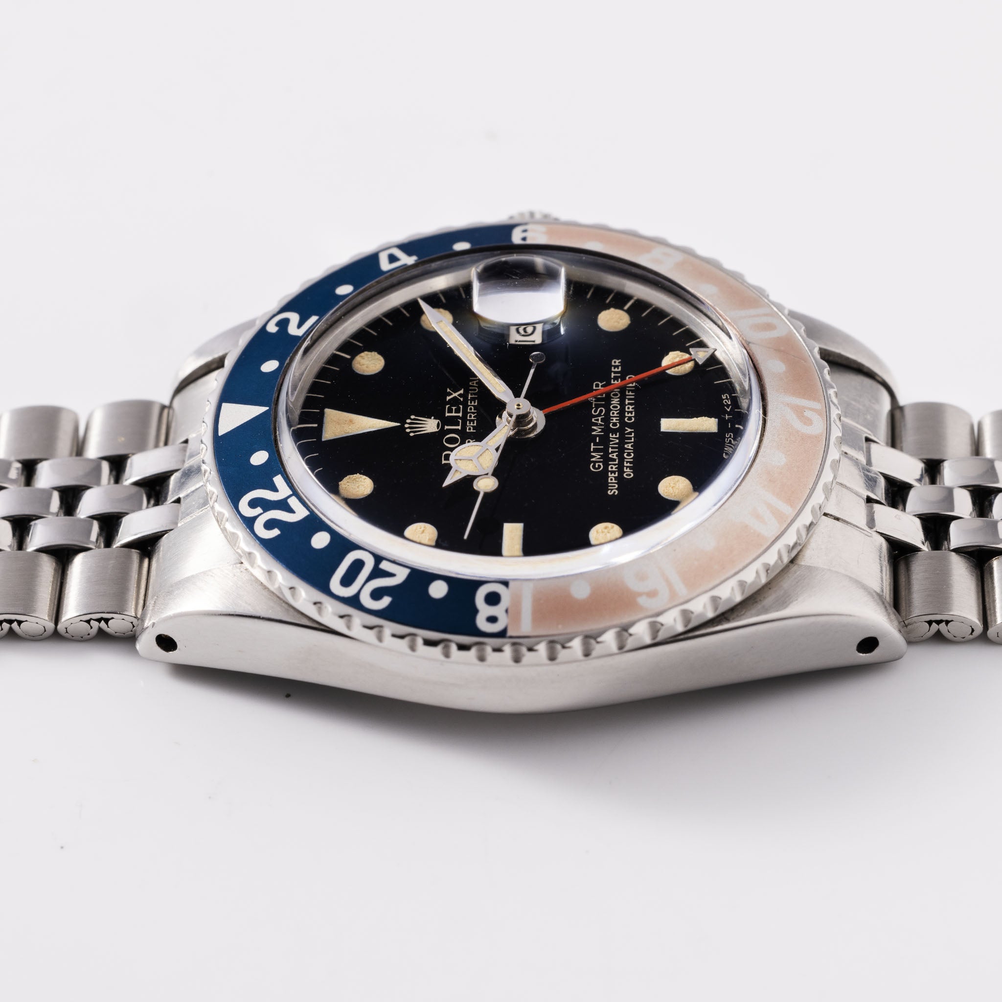 Rolex GMT-Master 1675 Gilt Zifferblatt Pointed crown guards