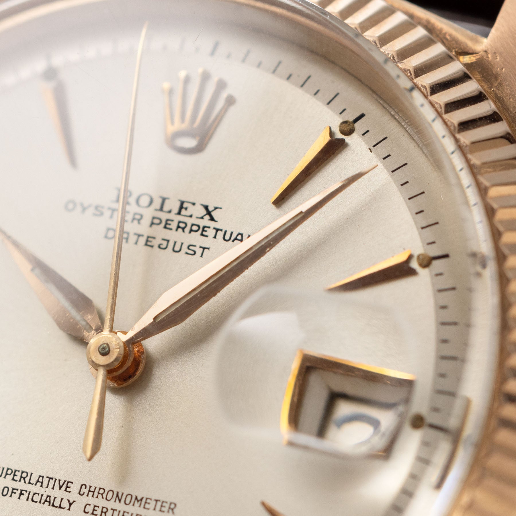 Rolex Datejust Referenz 6605 Roségold