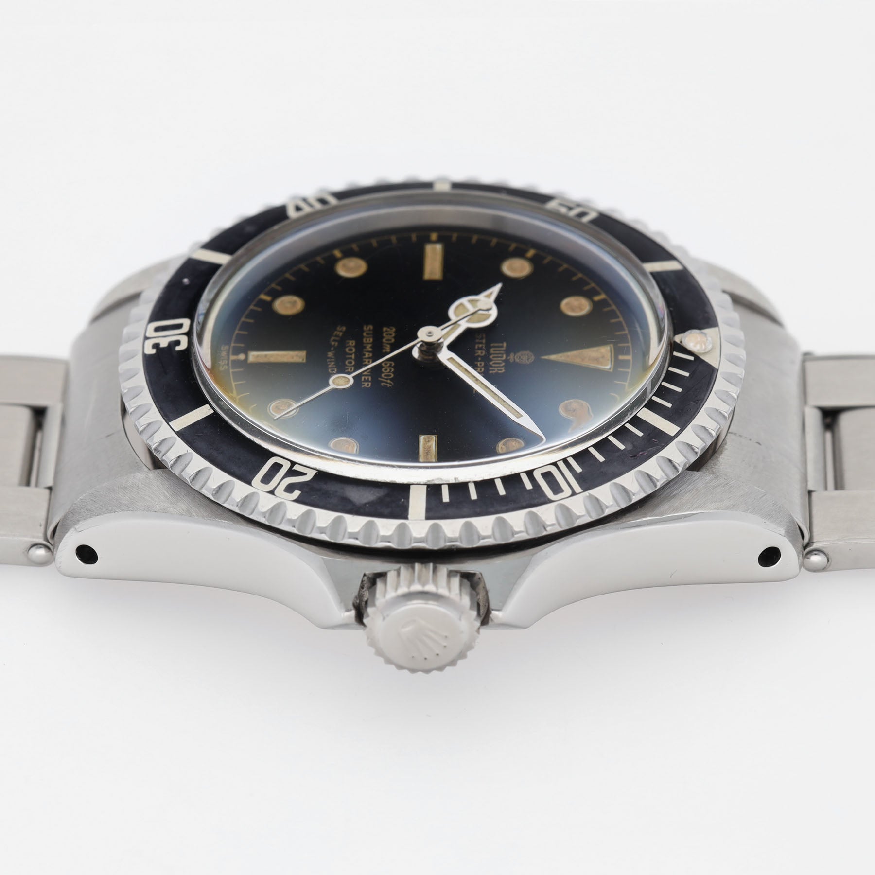 Tudor Submariner ref 7928 exclamation mark Chapter ring dial PCG case