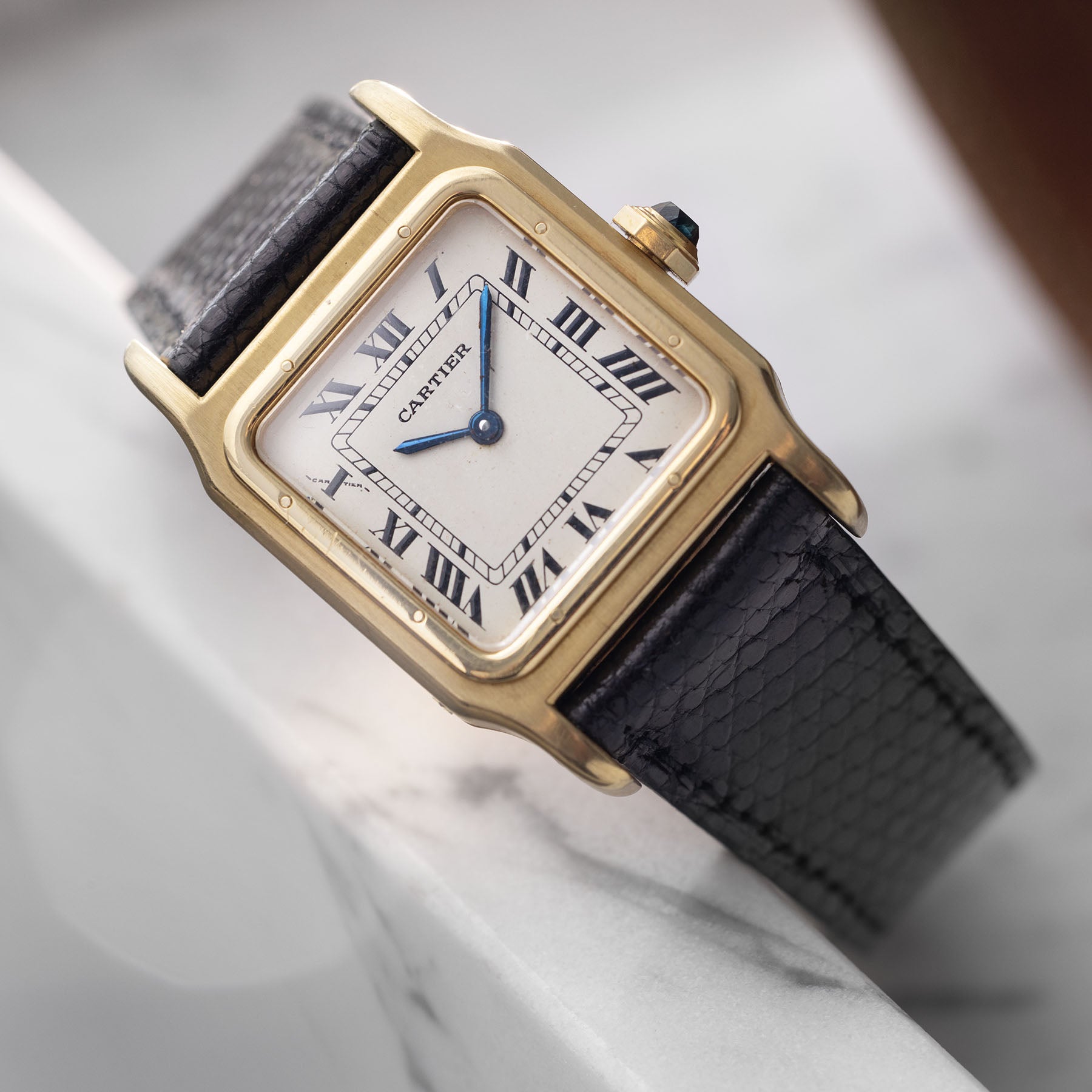 Cartier Santos Dumont Referenz 7807 In 18 Karat Gelbgold