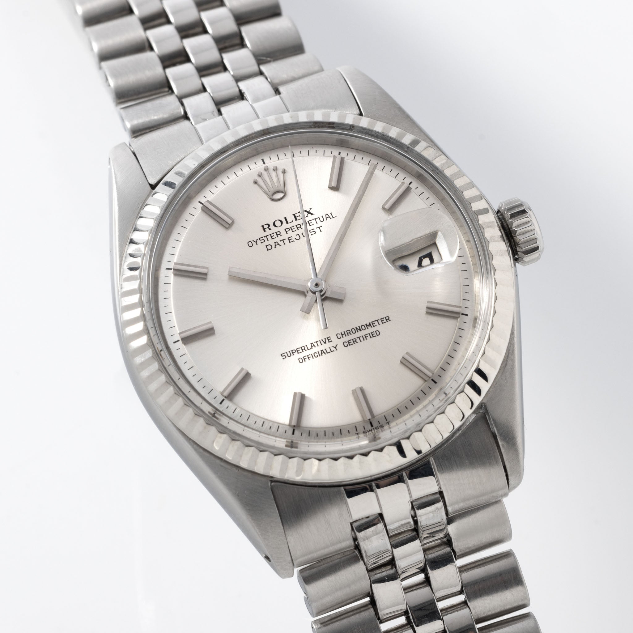  Rolex Datejust Referenz 1601 No-Lume Zifferblatt