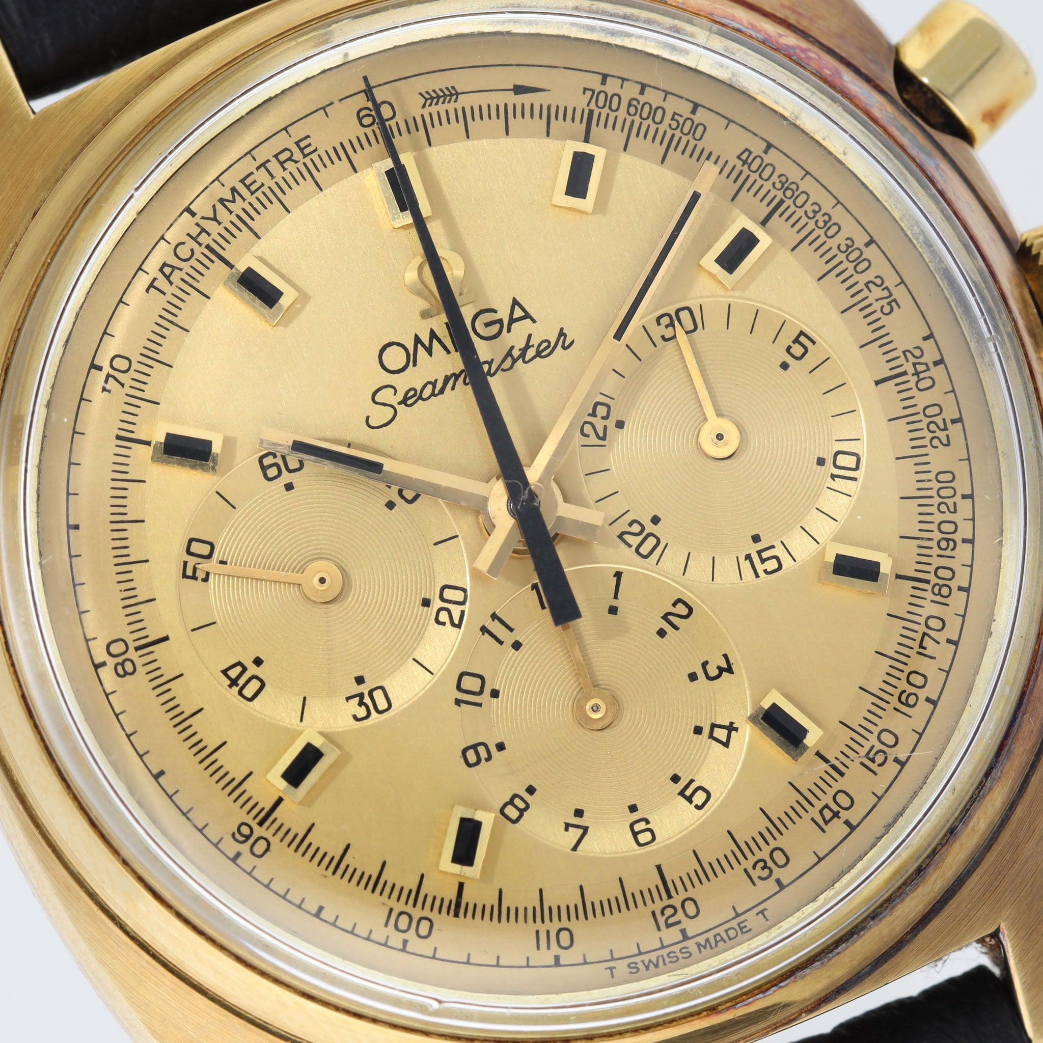 Omega Seamaster Chronograph Referenz 145.016 18 Karat Gelbgold