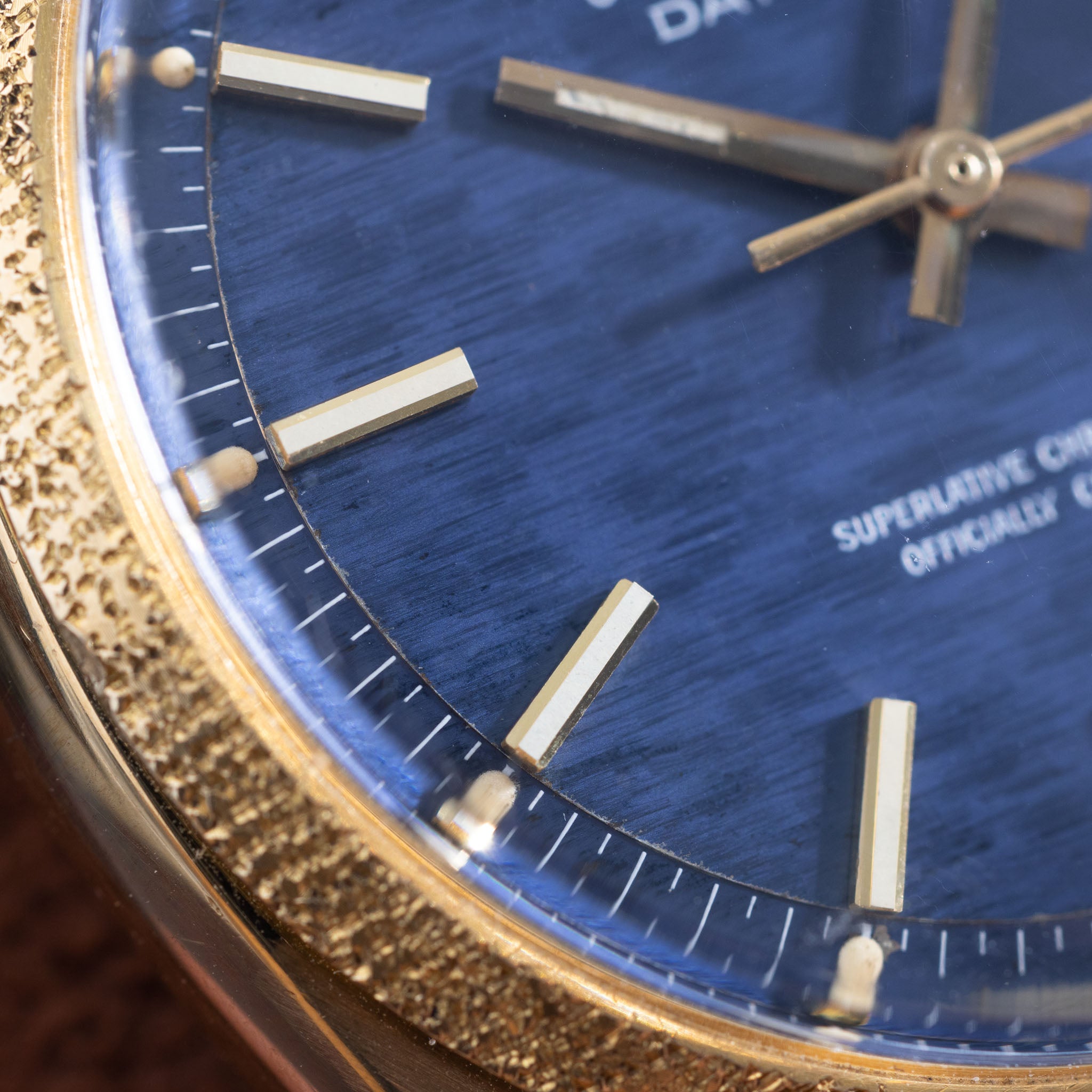 Rolex Datejust Referenz 1611 Morellis Mit Blauem Shantung Zifferblatt