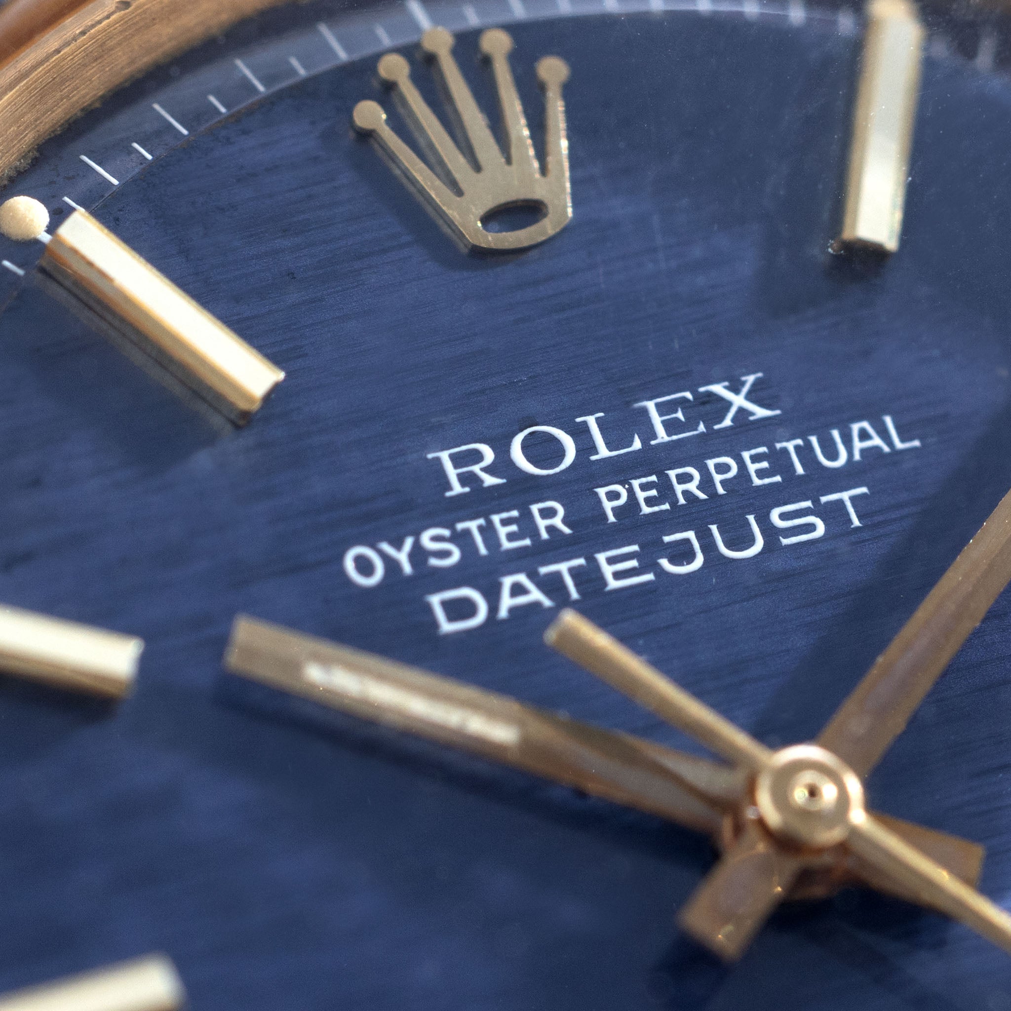 Rolex Datejust Referenz 1611 Morellis Mit Blauem Shantung Zifferblatt