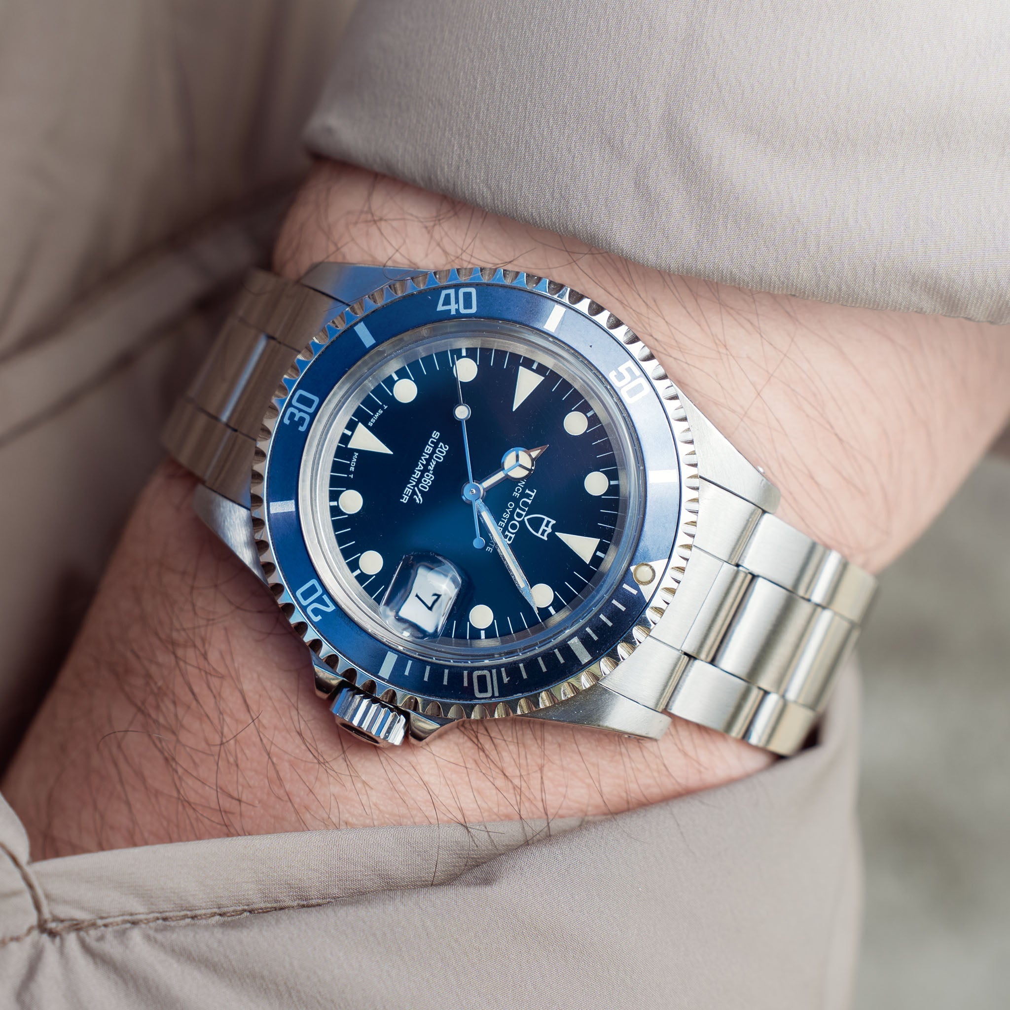 Tudor Submariner Date Blaues Zifferblatt Ref 79090