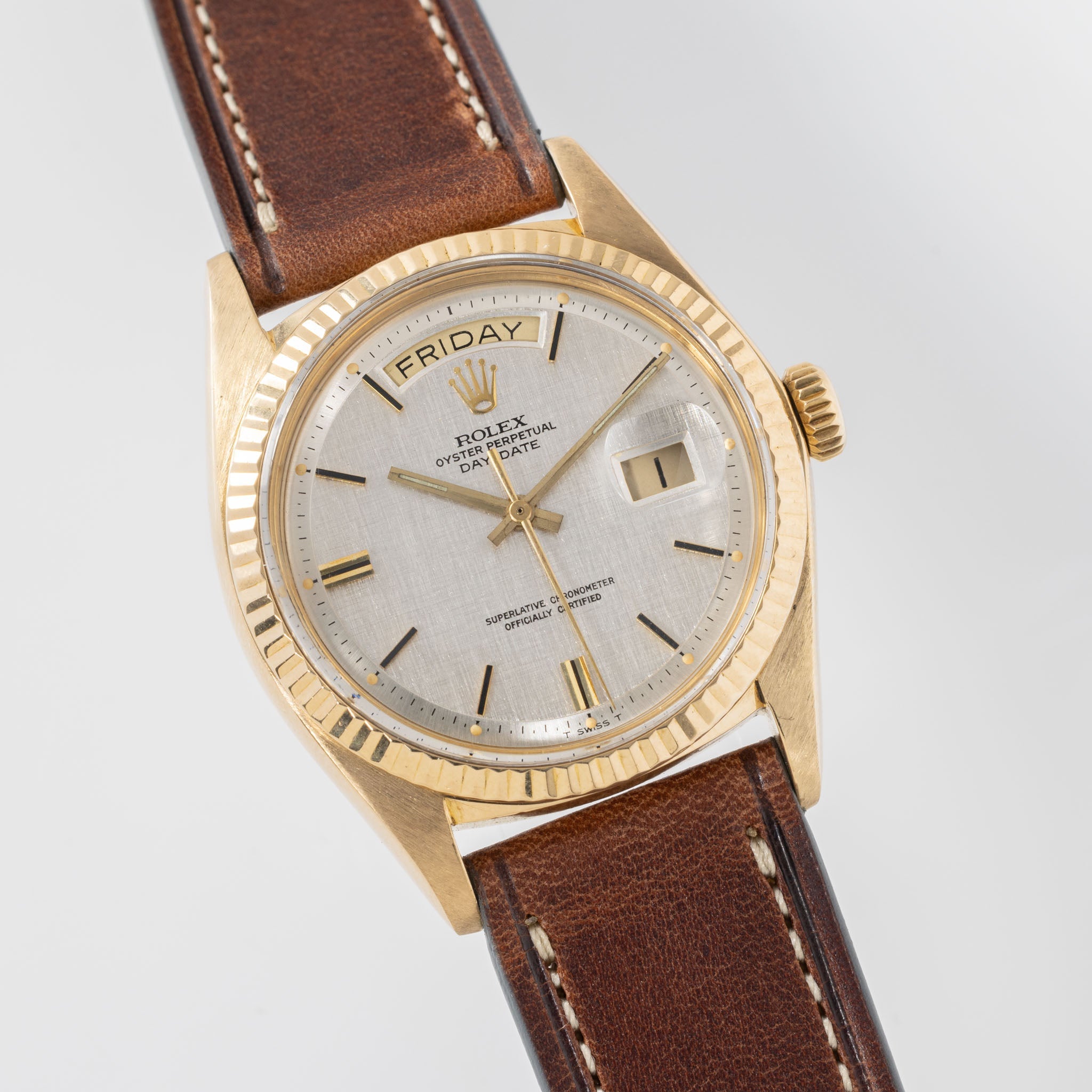 Rolex Day-Date Referenz 1803 Mit Linen Zifferblatt