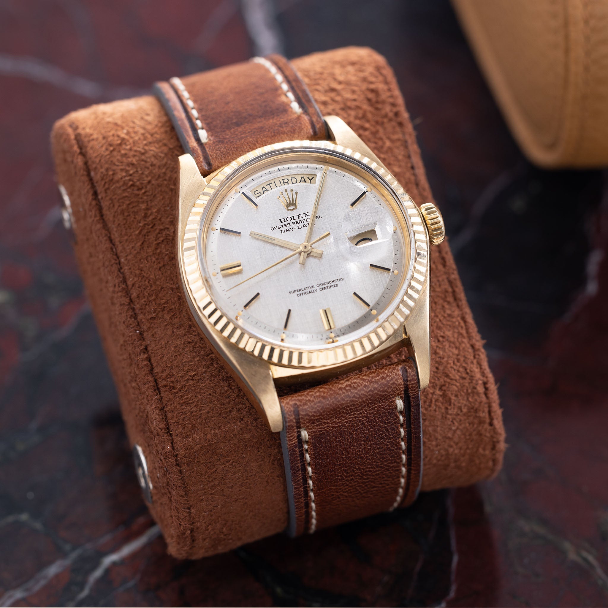 Rolex Day-Date Referenz 1803 Mit Linen Zifferblatt