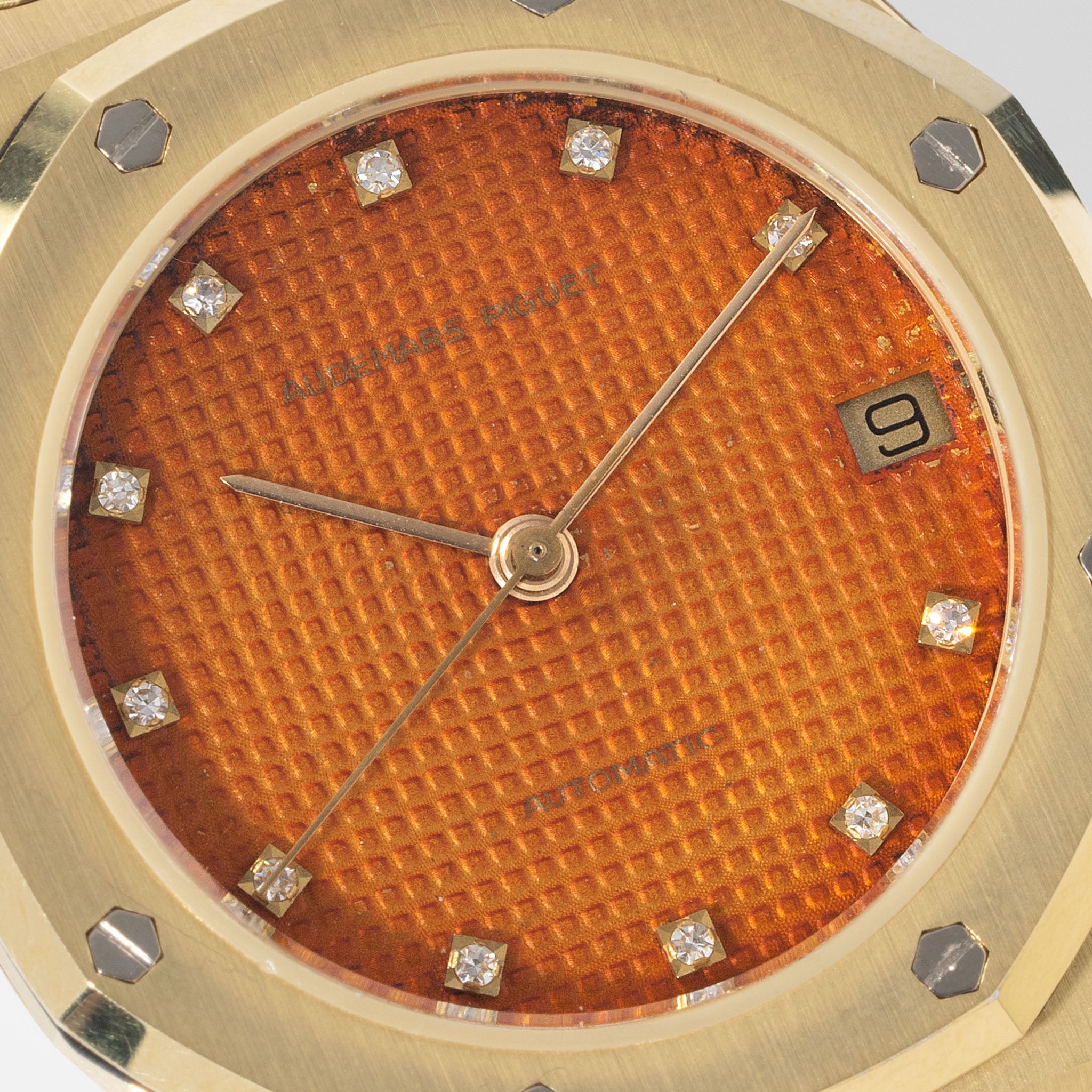 Audemars Piguet Royal Oak 4100BA Orange Tropical Zifferblatt mit Diamanten