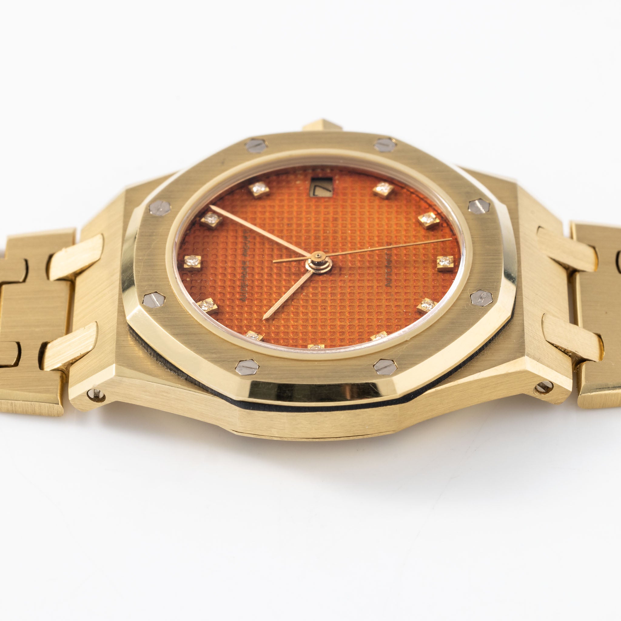 Audemars Piguet Royal Oak 4100BA Orange Tropical Zifferblatt mit Diamanten