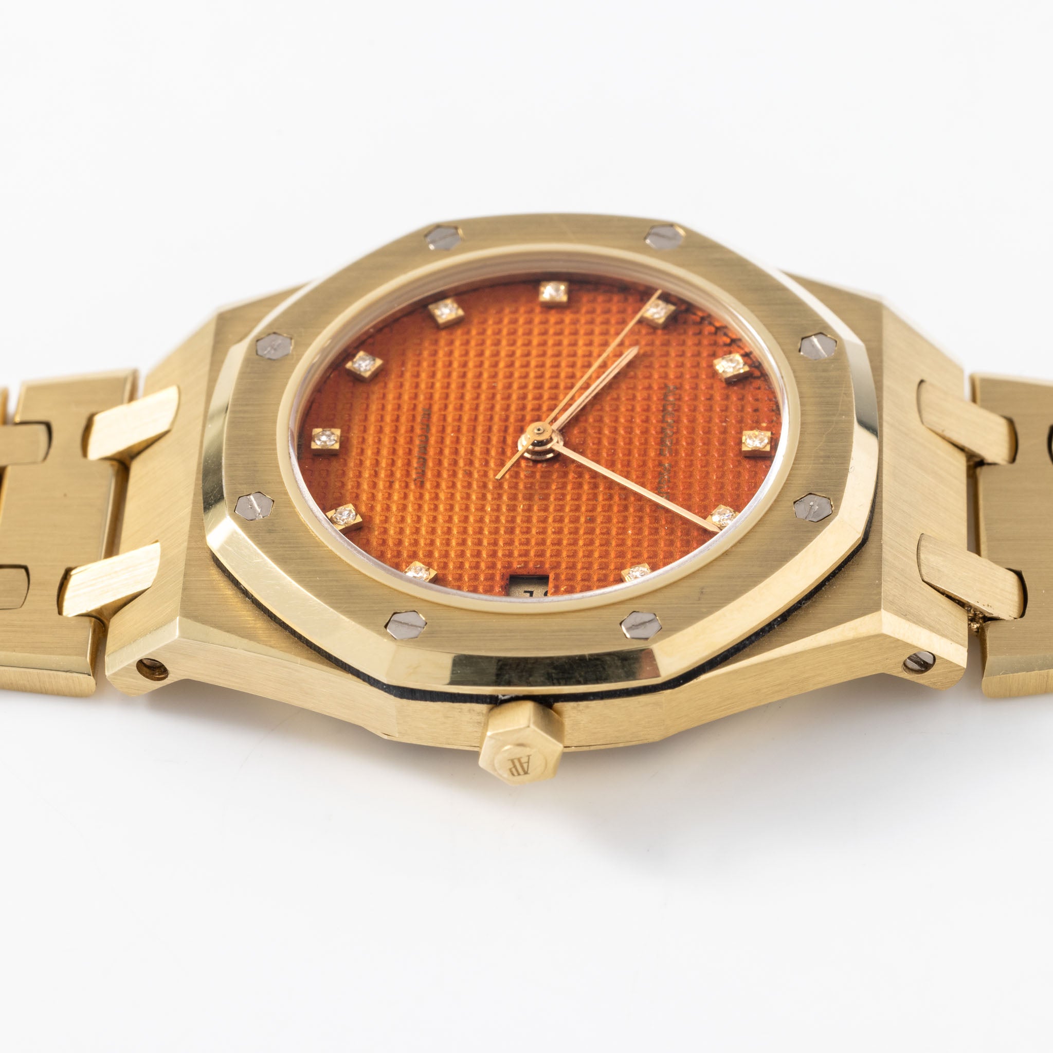 Audemars Piguet Royal Oak 4100BA Orange Tropical Zifferblatt mit Diamanten