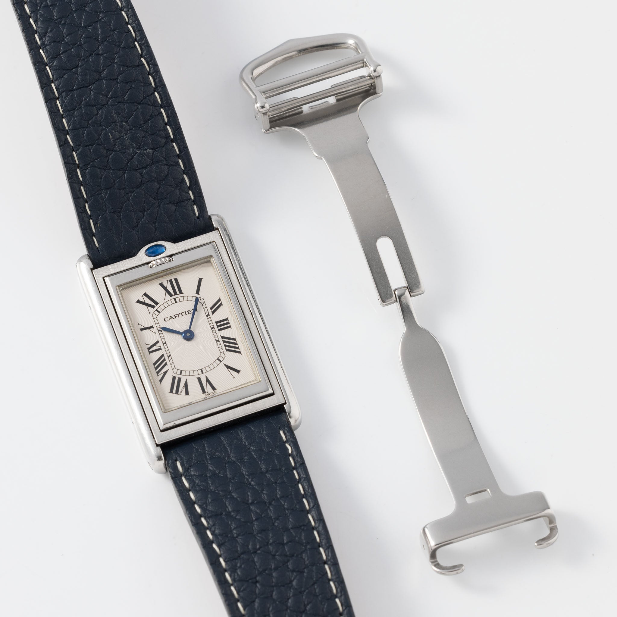 Cartier Basculante 2390 Jumbo Stahl Handaufzug