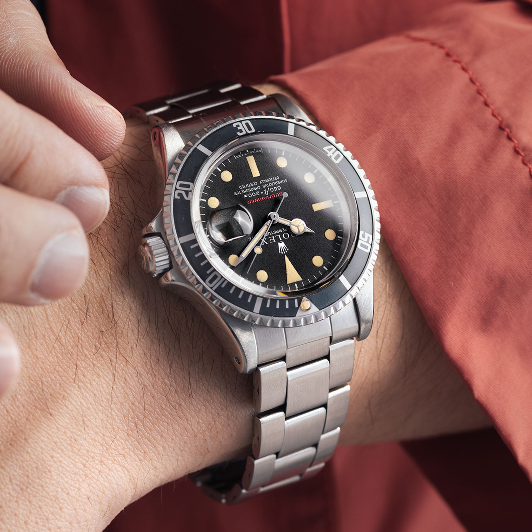 Rolex Submariner 1680 Red Sub MK4 Zifferblatt