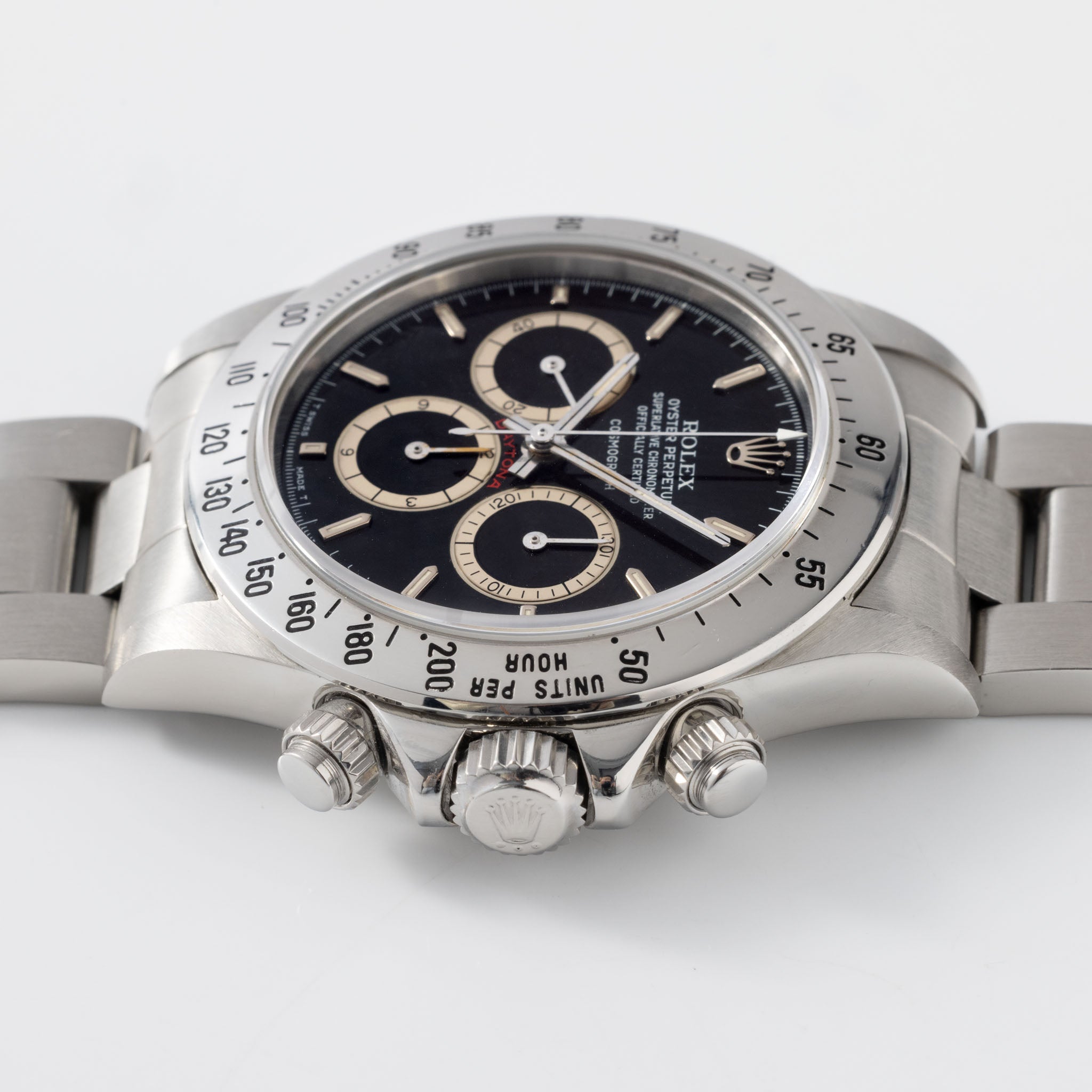 Rolex Daytona 16520 Schwarzes Floating Zifferblatt mit Papieren