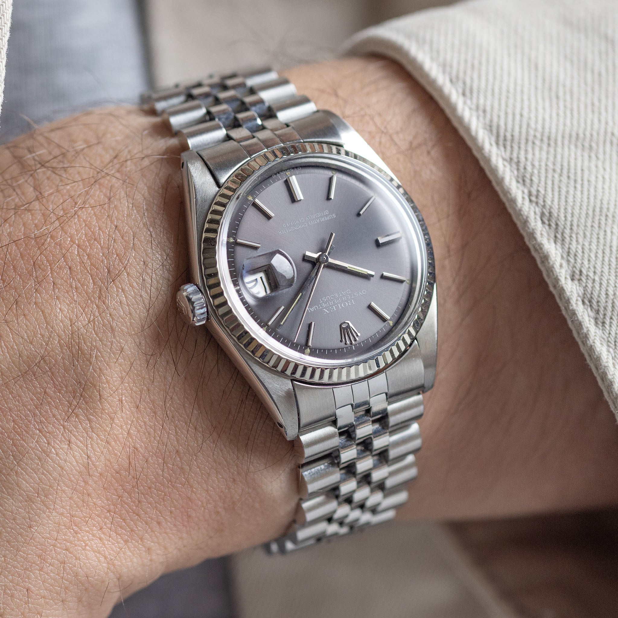 Rolex Datejust 1601 Graues Sigma-Zifferblatt