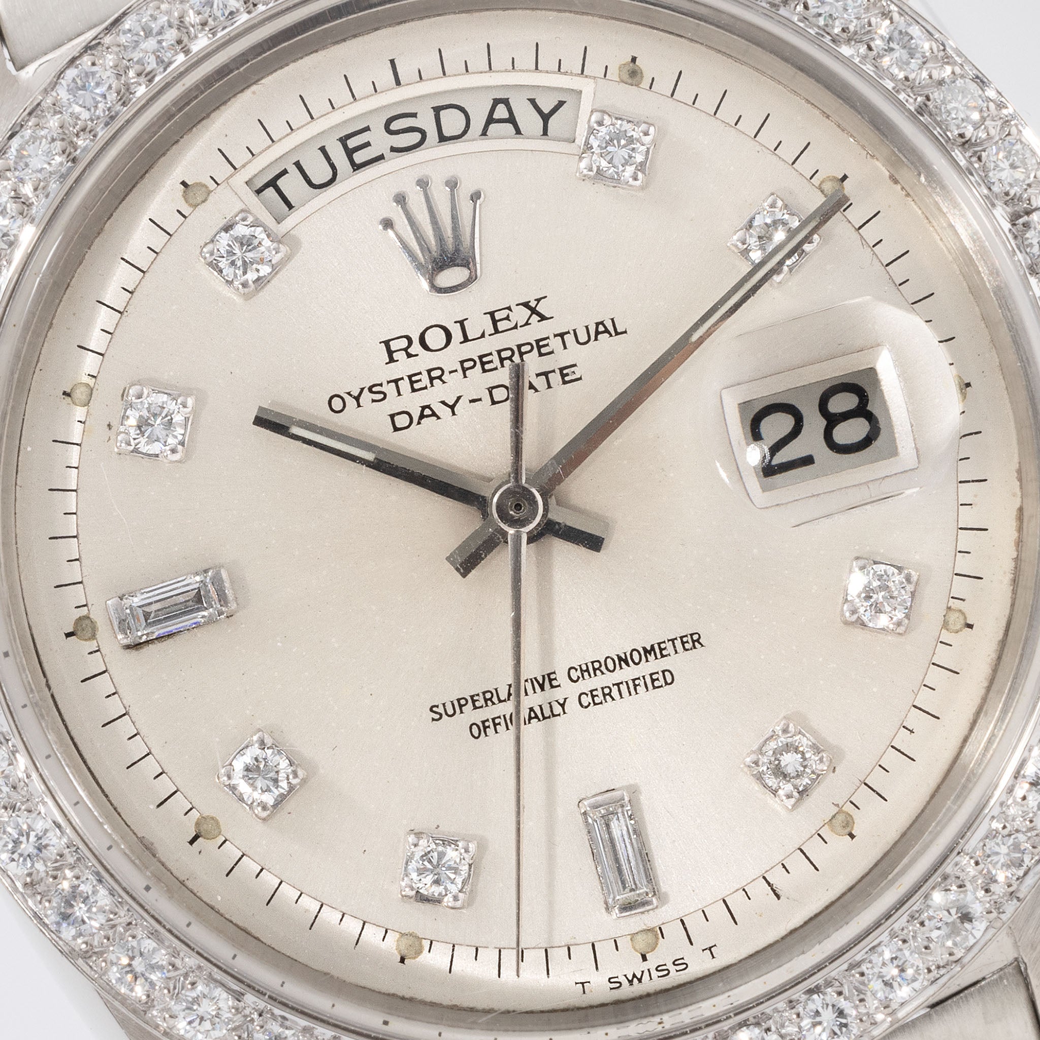 Rolex Day-Date White Gold Diamond Set Dial ref 1803