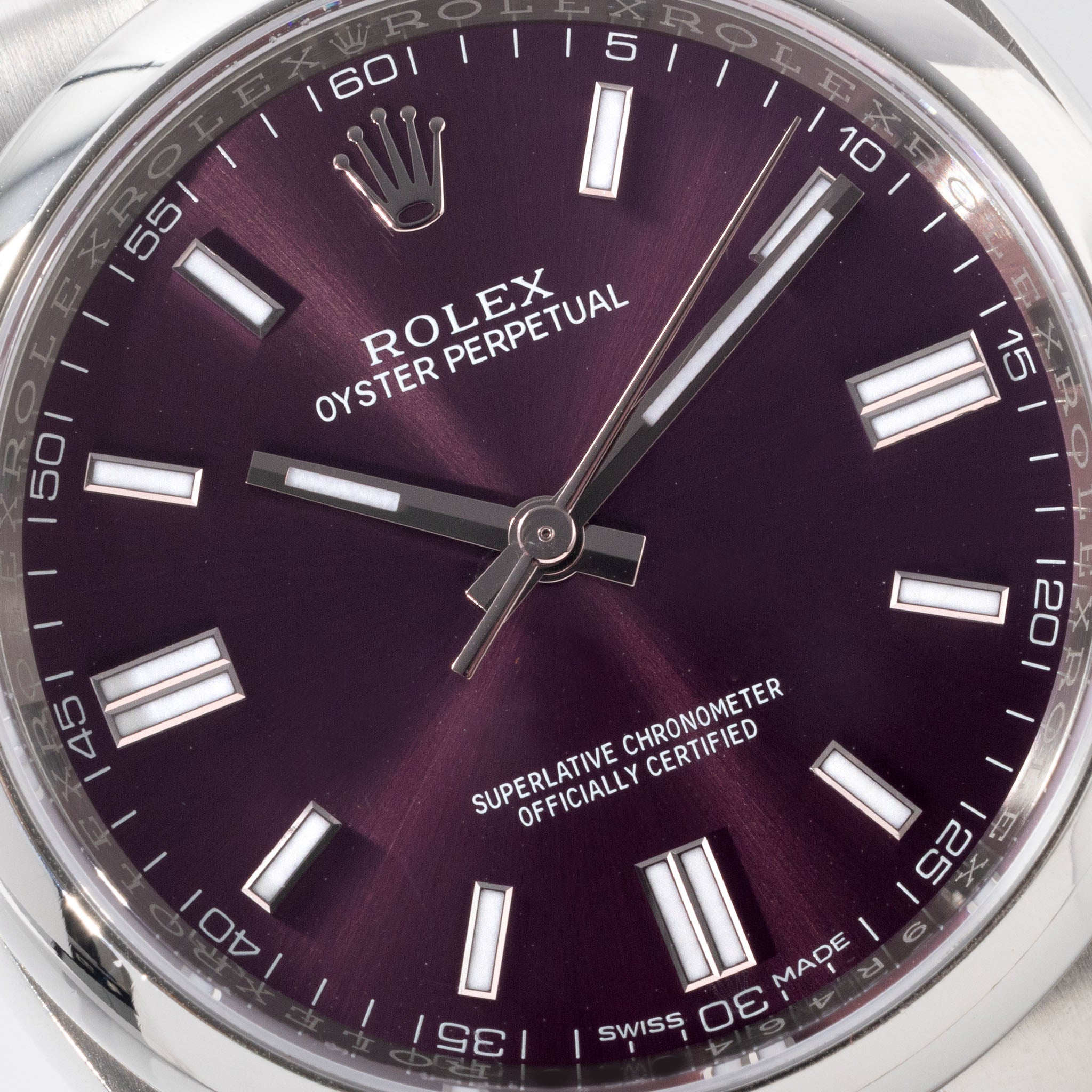 Rolex Oyster Perpetual Grape Dial ref 116000