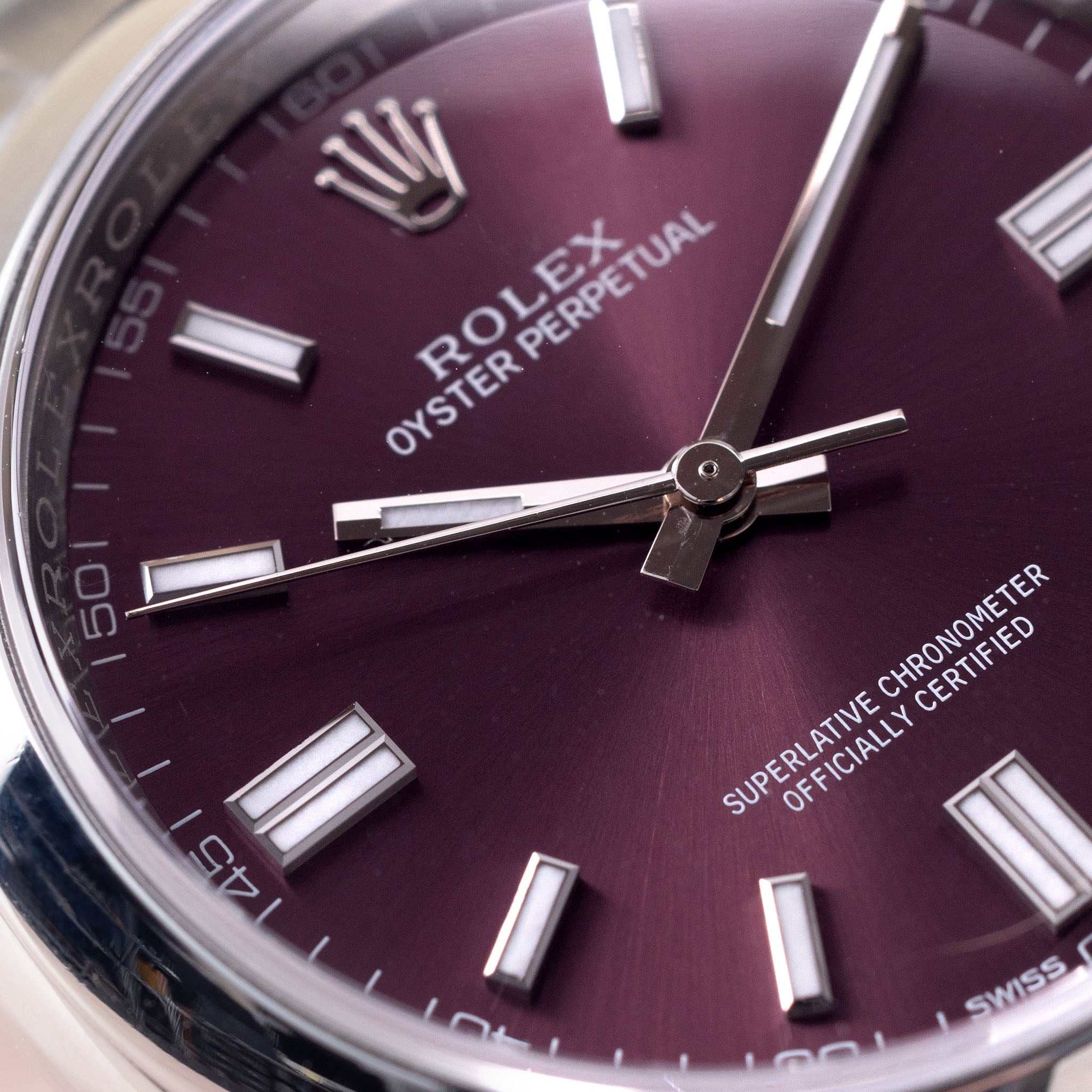 Rolex Oyster Perpetual Grape Dial ref 116000