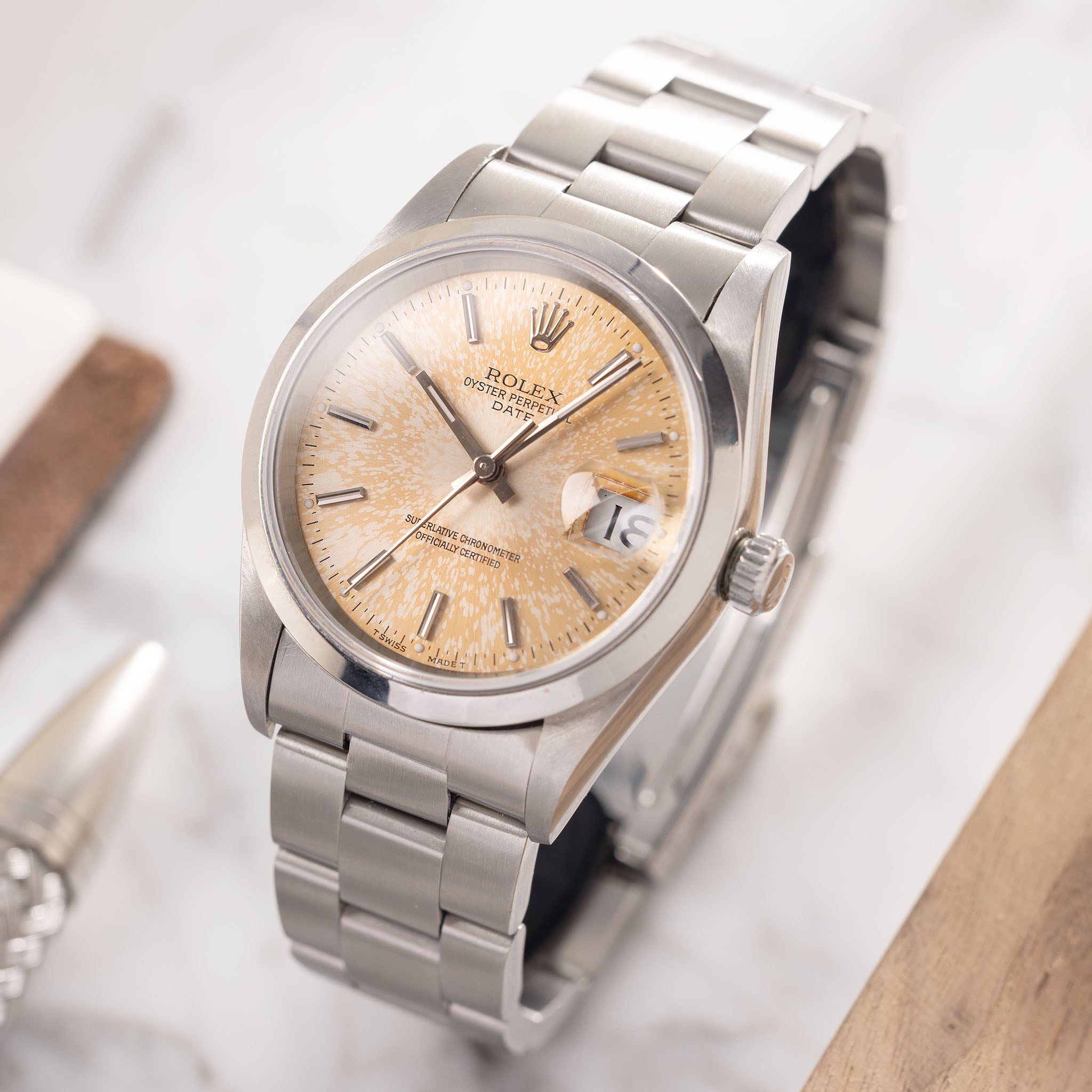 Rolex Oyster Perpetual Date Tropical Dial Ref 15200