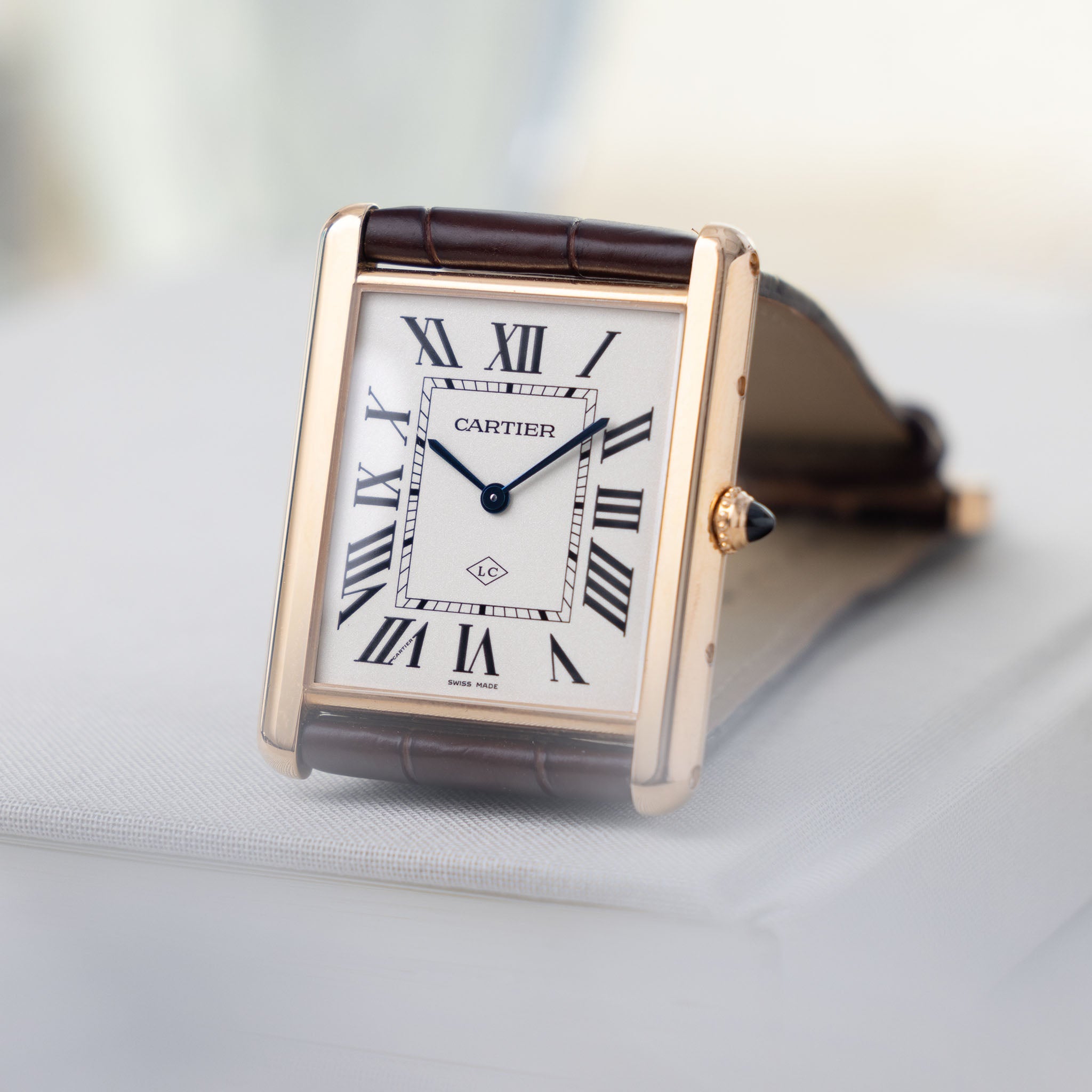Cartier Tank Louis Collaborateur Edition XL 3280 18kt Rose Gold Box and Papers