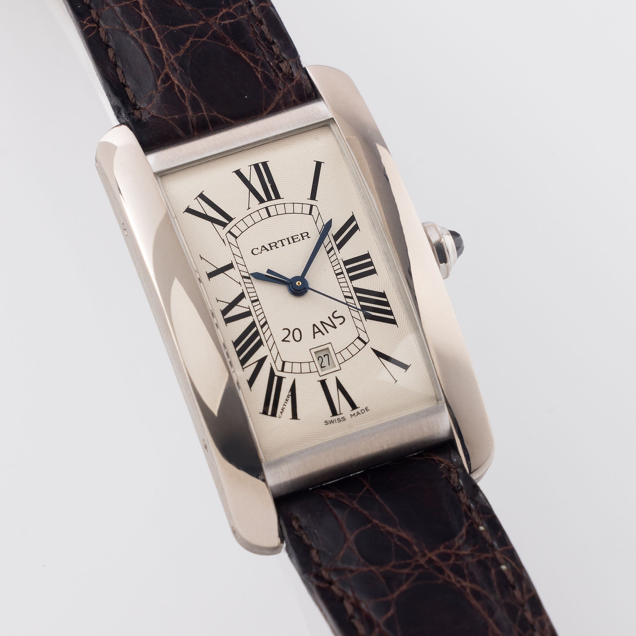 Cartier Tank Americaine White Gold 20 Year Award Ref 1741