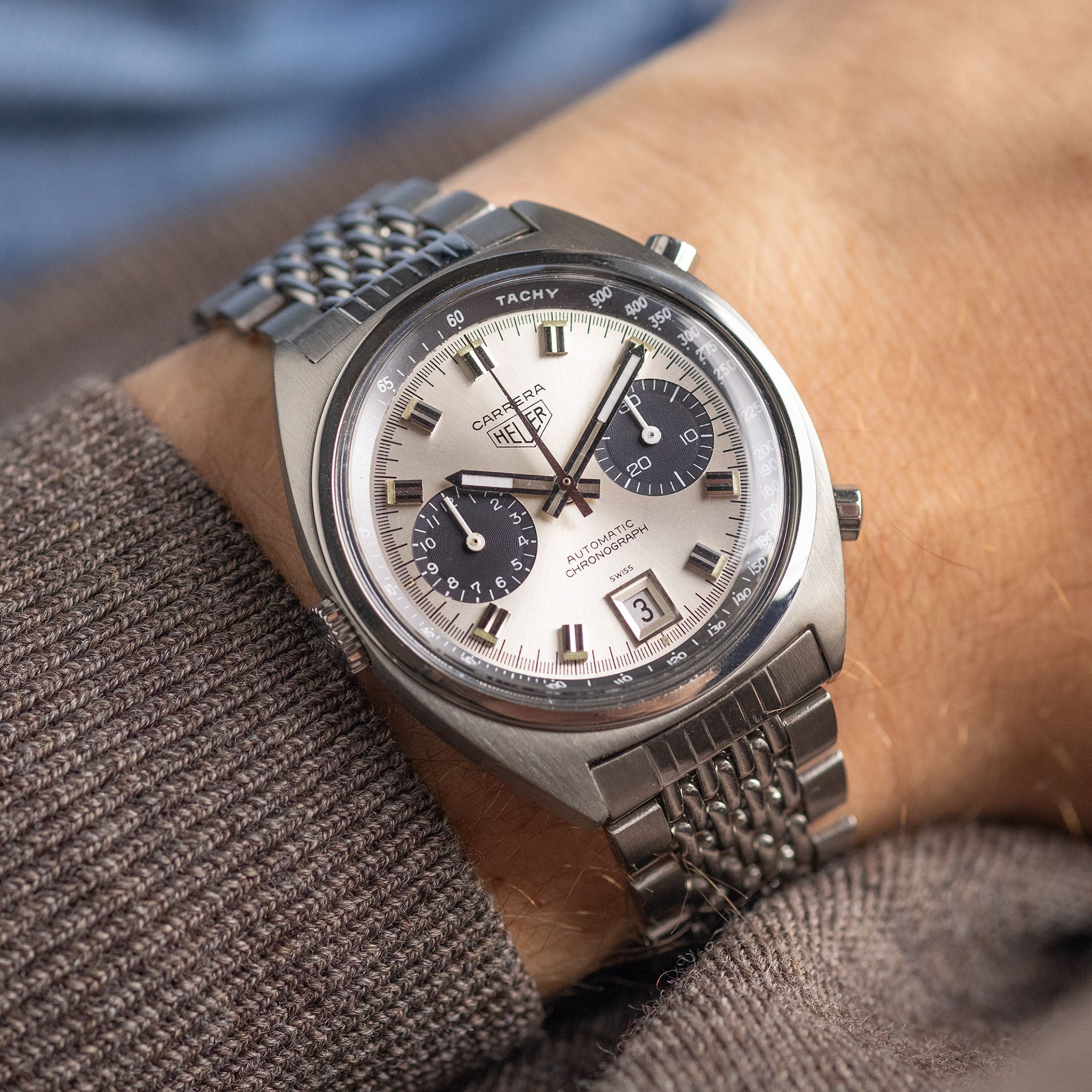 Heuer Carrera Panda Dial Reference 1153