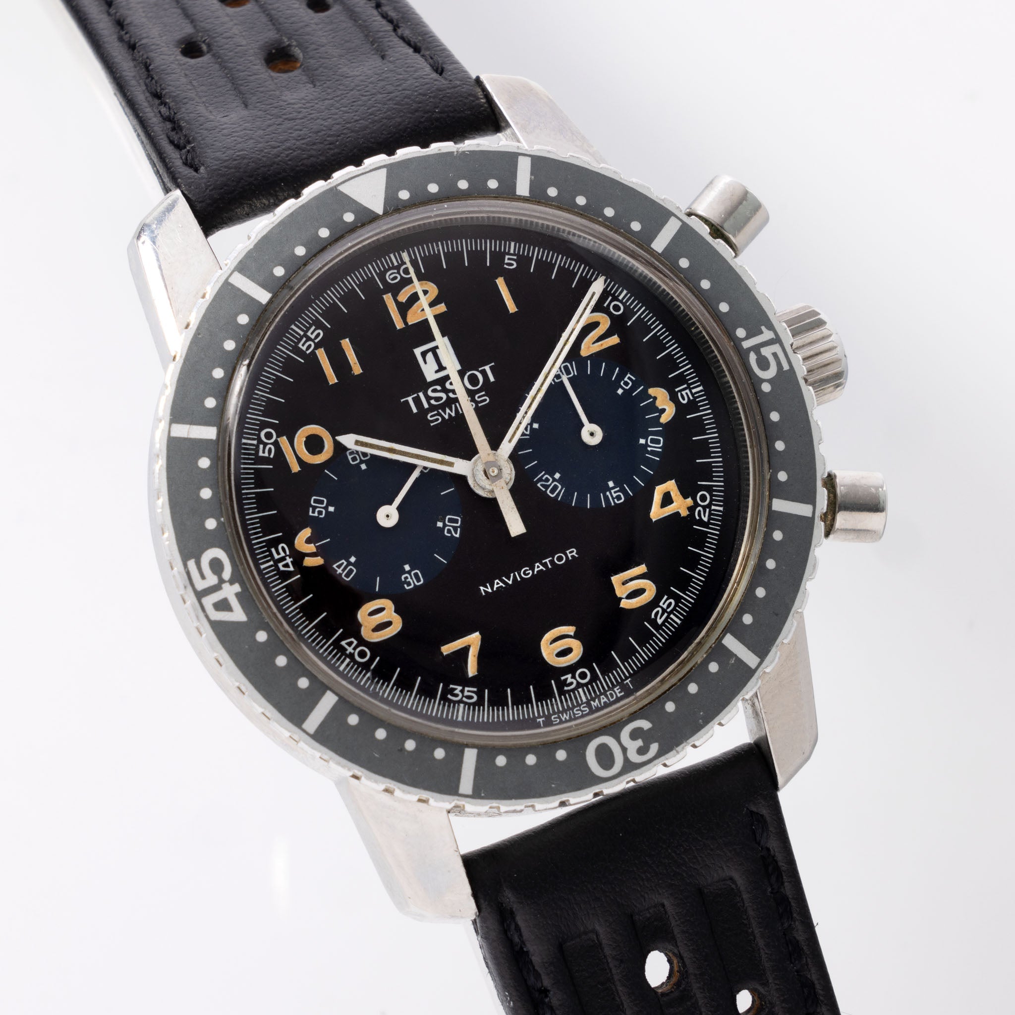 Tissot Navigator Chronograph Lemania Movement Ref 817