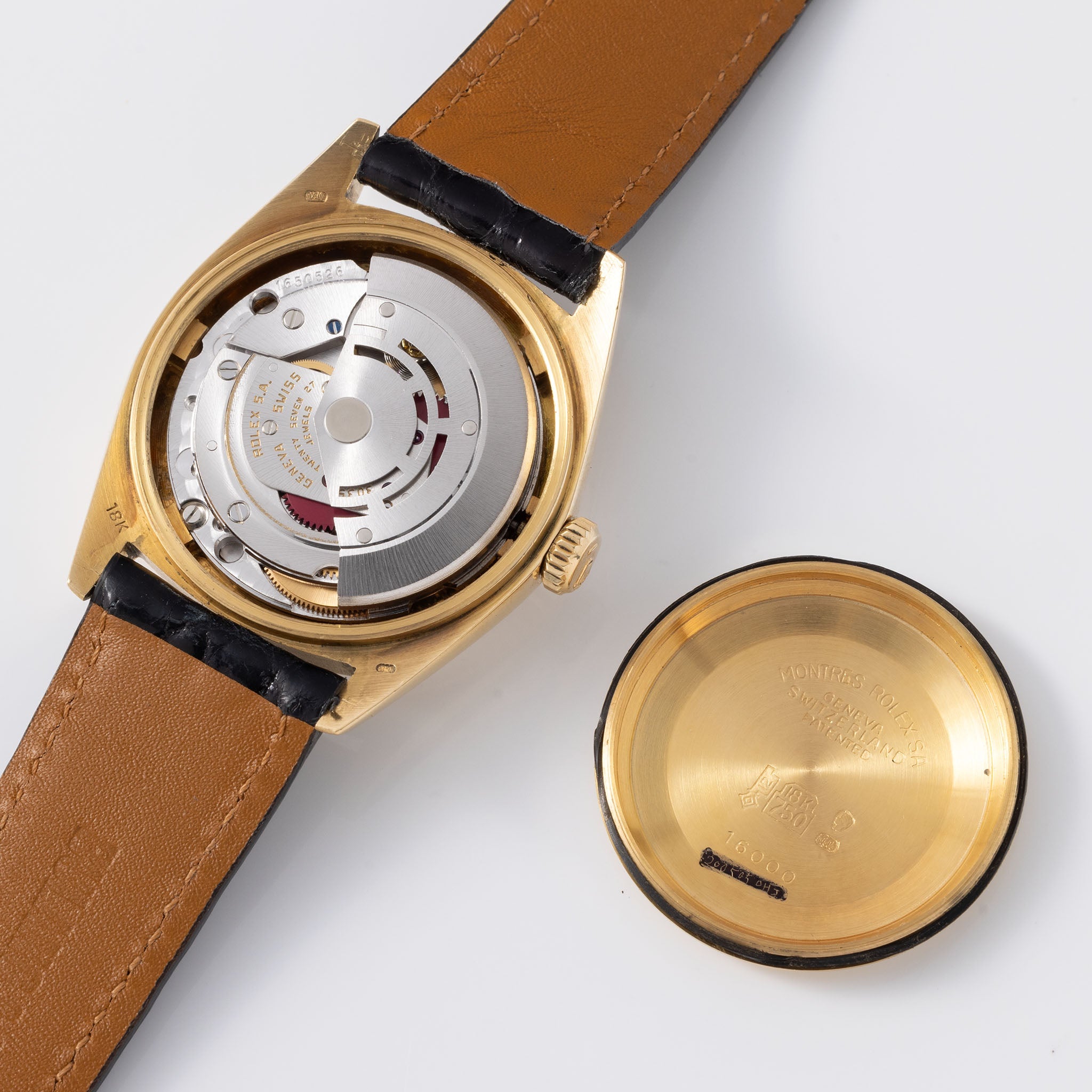 Rolex Datejust Yellow Gold Champagne Dial With Papers Ref 16018