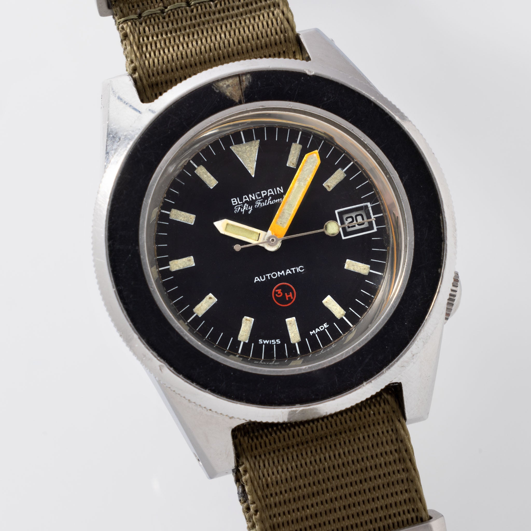 Blancpain Fifty Fathoms Military 3H Bund Issued Dive Watch