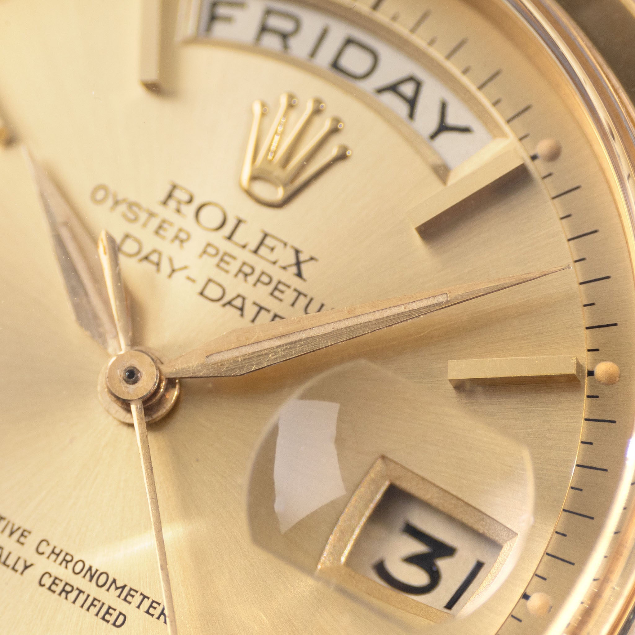 Rolex Day-Date Yellow Gold Champagne Dial Ref 1802