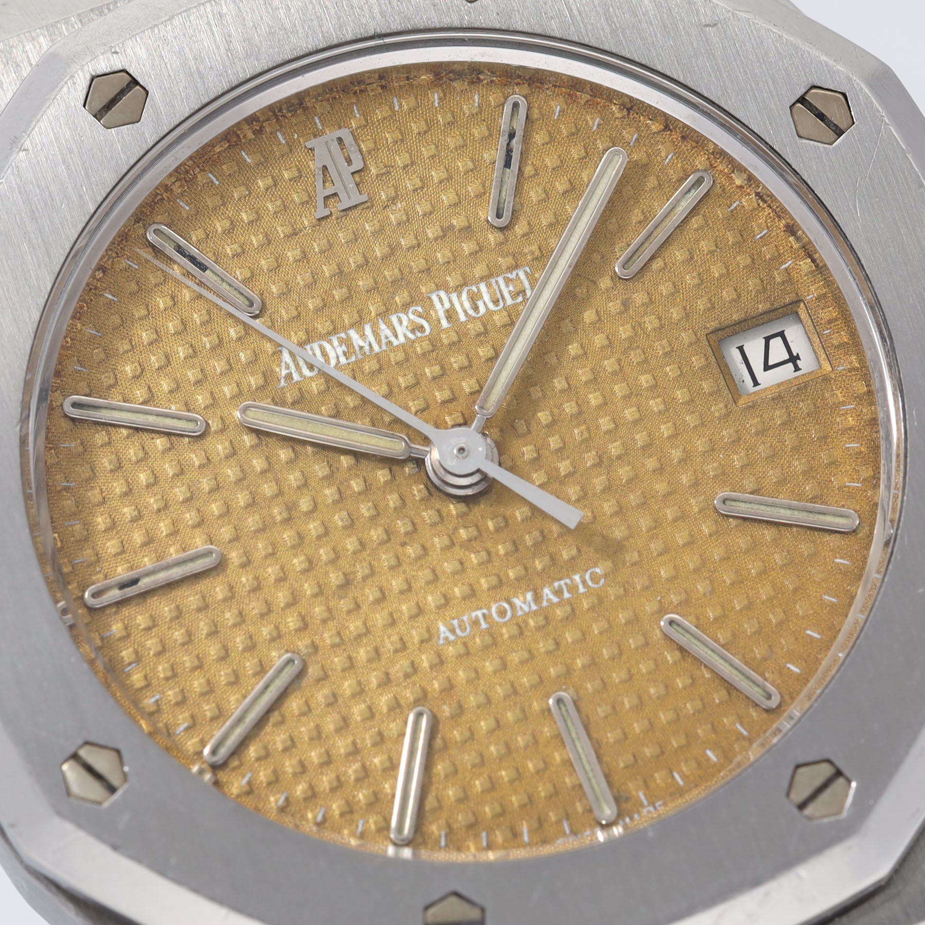 AUDEMARS PIGUET ROYAL OAK 14790 CARAMEL TROPICAL Zifferblatt Mit Papieren