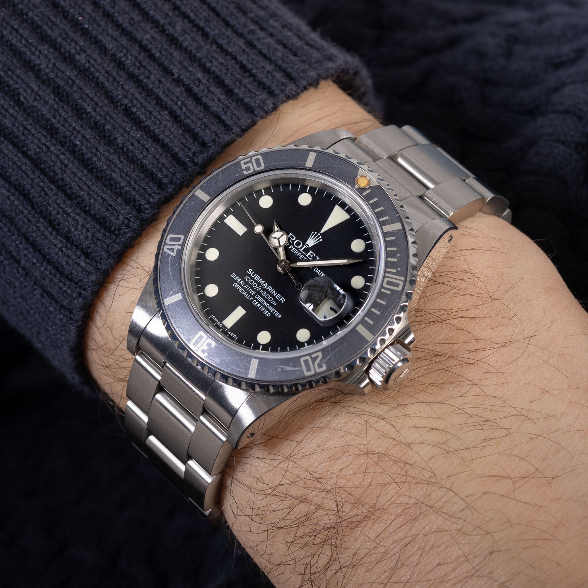 Rolex Submariner Date Matte Dial Box and Papers Ref 16800