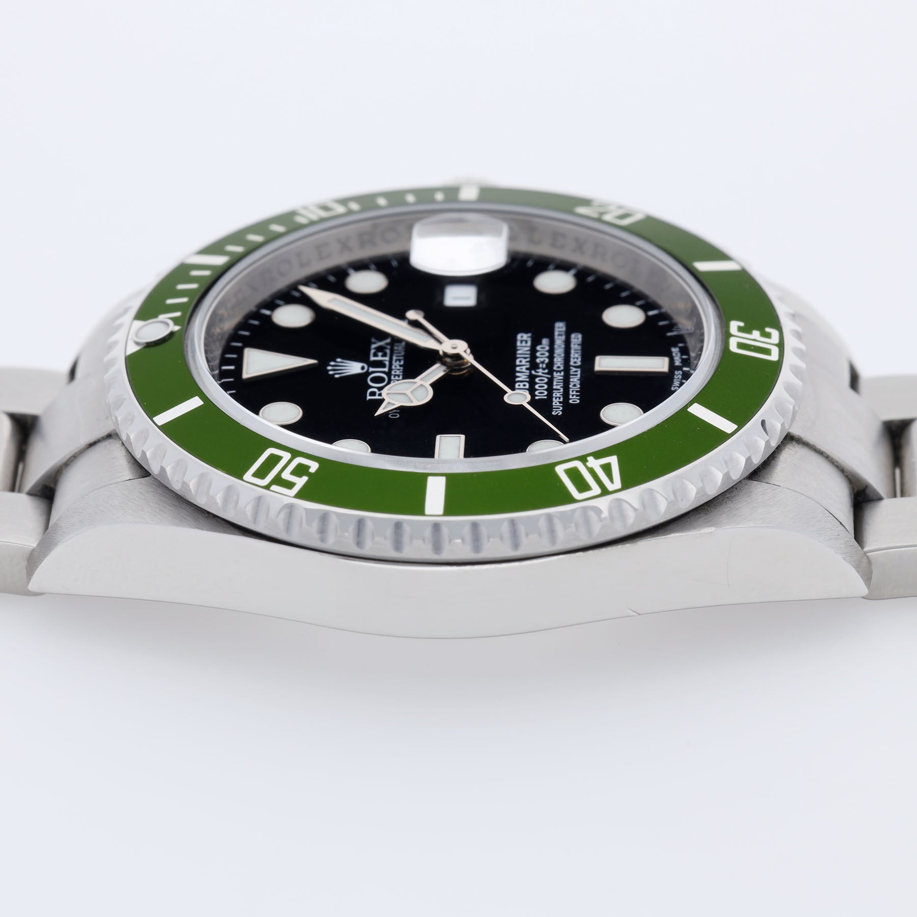 Rolex Submariner Date 16610LV 50th Anniversary Green Bezel with Papers