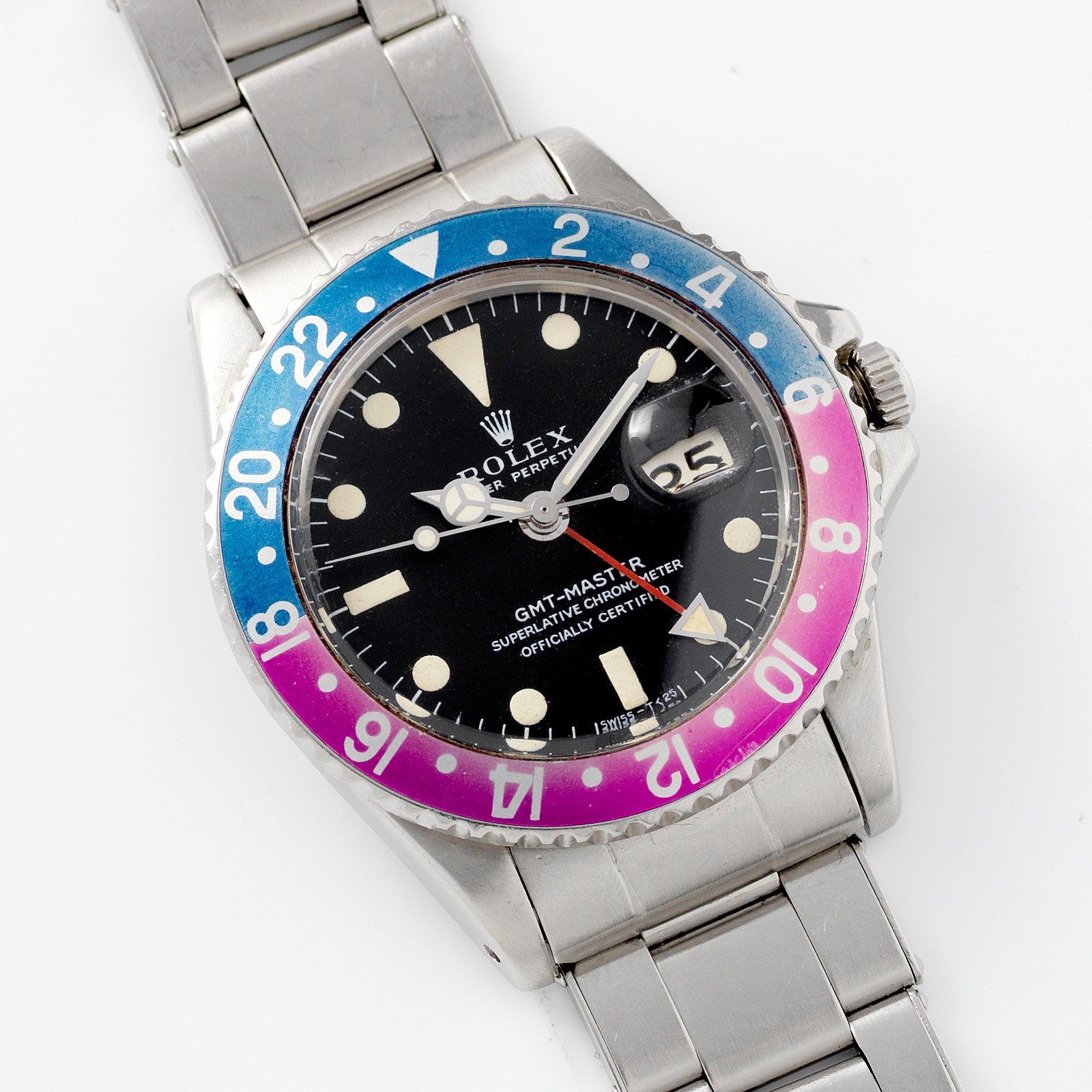 Rolex 1675 Mk1 Long E Fuchsia GMT Master